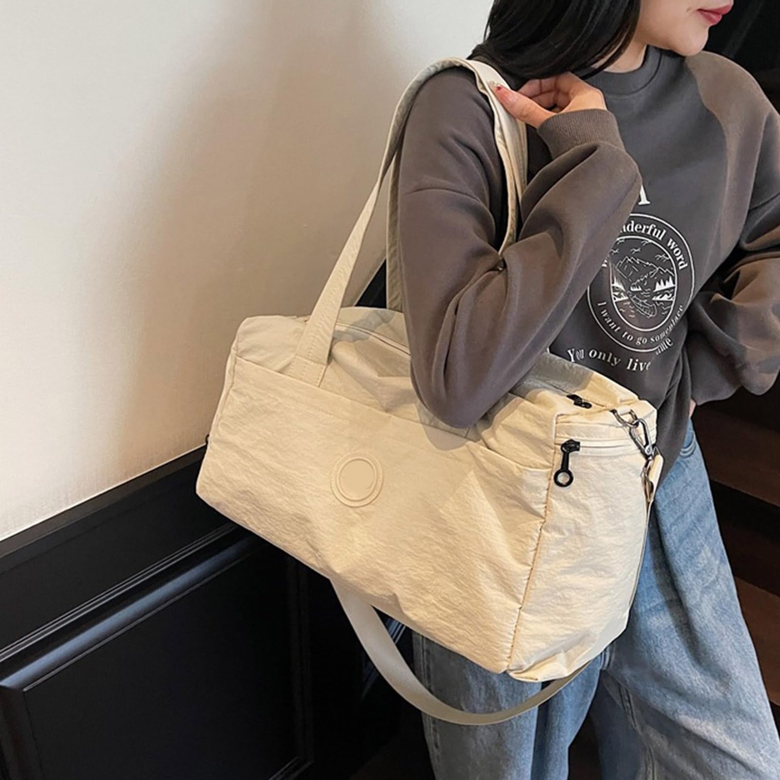 Bolsa de gimnasio con compartimento para zapatos, bolsa de entrenamiento, bolsa de deporte, bolsa de viaje de gran capacidad, bolsa de fin de semana, Pink