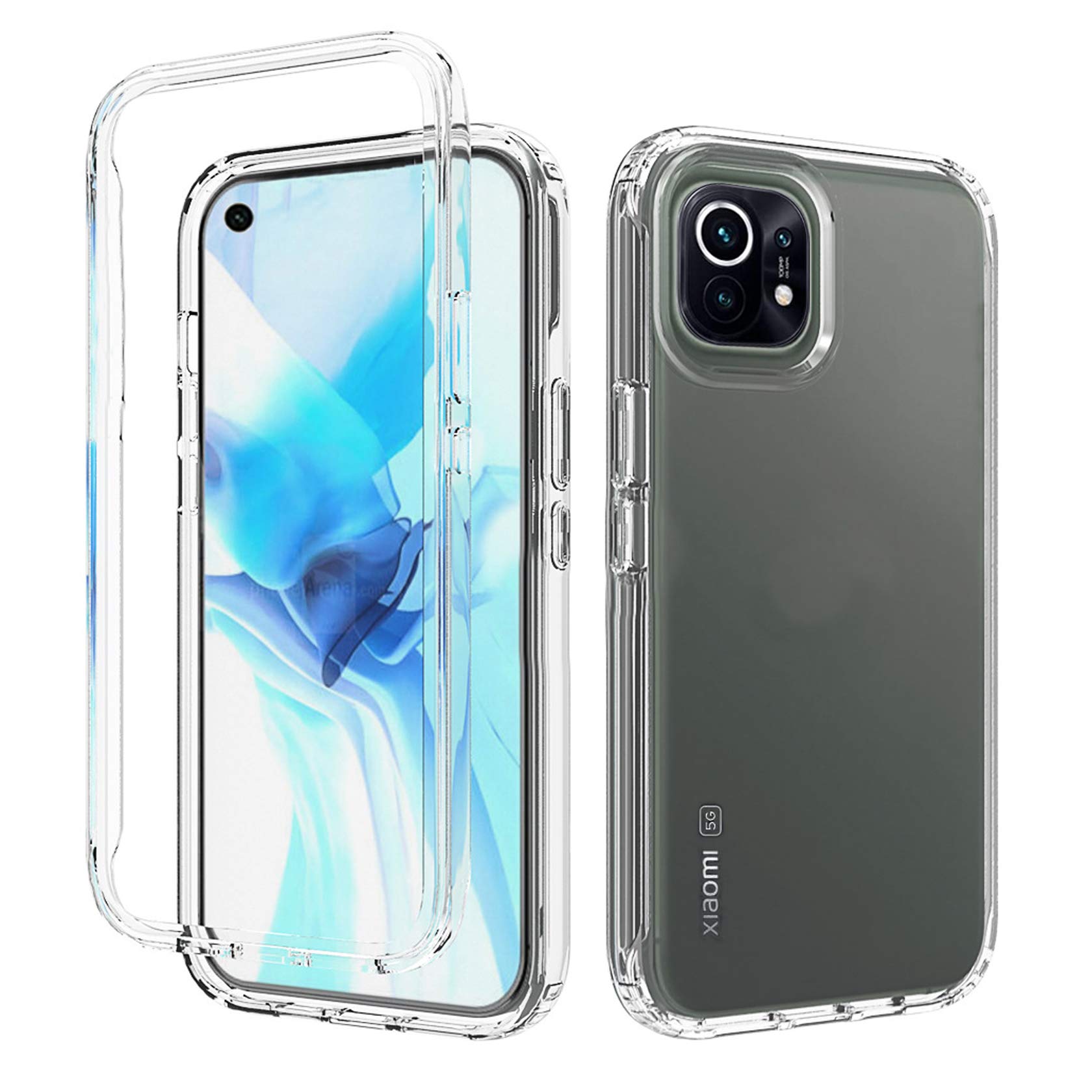 Cover Tianyan 360° Full Body Per Xiaomi Redmi Note 11 Pro 5G: Anteriore In TPU E Posteriore Rigido Trasparente - 6