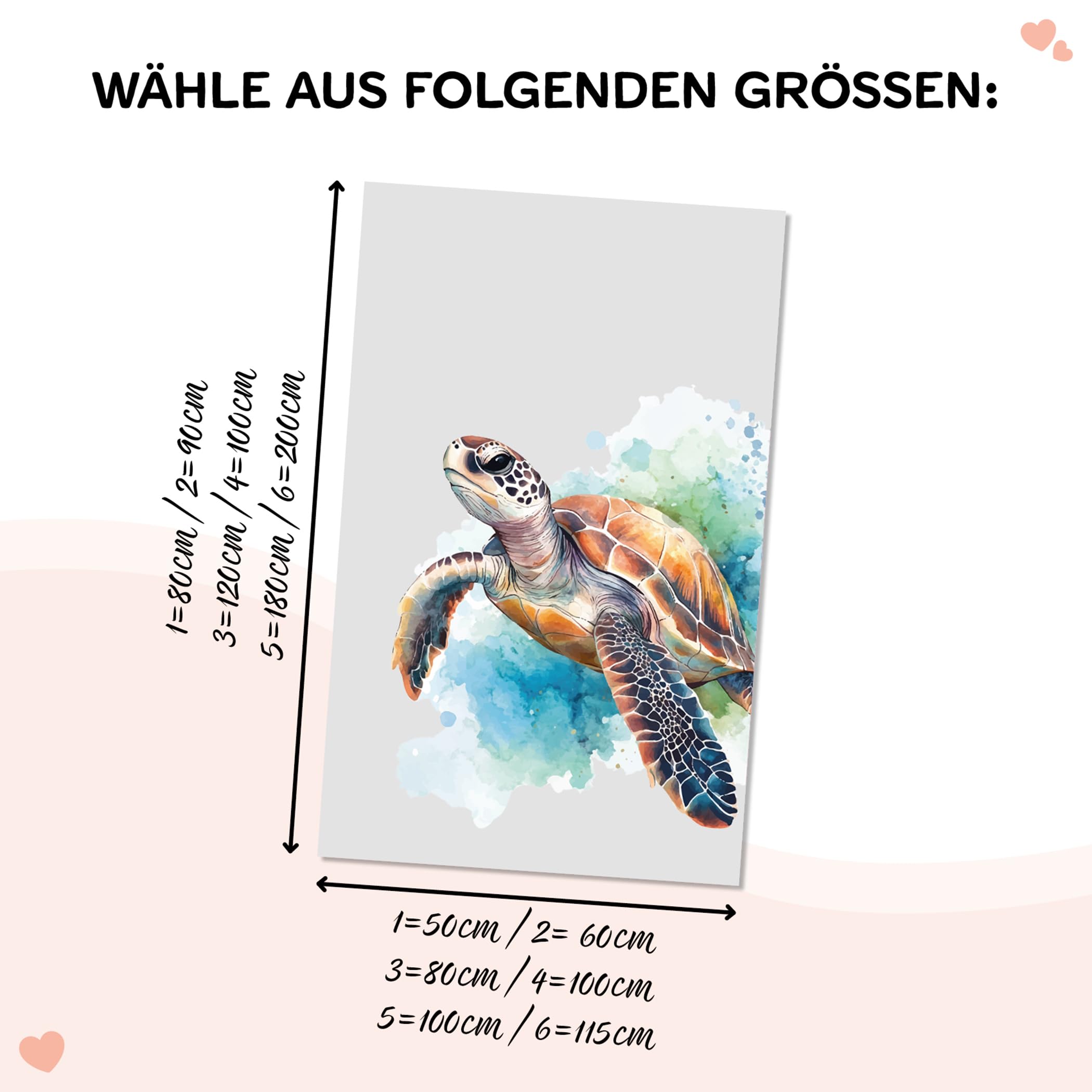 Fensterfolie Blickdicht Schildkröte 80x120cm selbstklebend | Sichtschutzfolie Milchglas für Fenster Duschkabine Deko Klebefolie Kinderzimmer Badezimmer Wohnzimmer Deko Milchglasfolie