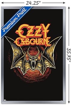 レアOzzy OsbournTributeポスターlimited edition Amazon.com: Trends International Ozzy Osbourne - Bat Logo