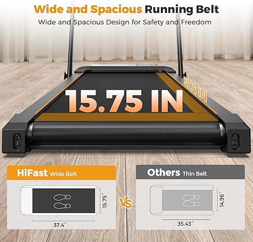 Miniatura 6 de Walking Pad Treadmill, 3 in 1 Foldable Under Desk Treadmills for Home Office, Small Walking Pad with Incline Handle Bar, 300lbs Capacity 2.5HP