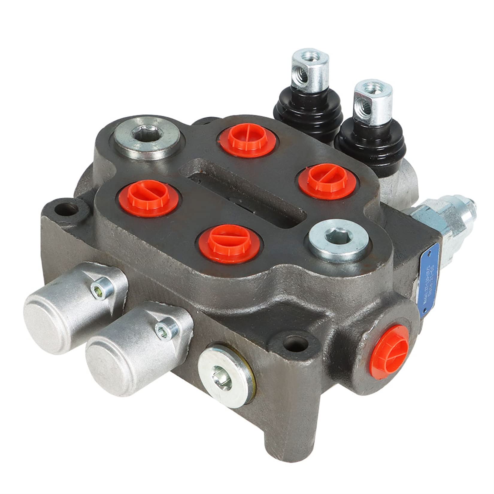 Distributeur hydraulique à Double Effet 2 tiroirs 25 GPM 3000 PSI BSPP pour tracteurs, chargeuses et réservoirs