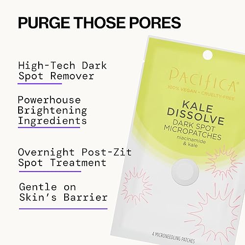 Miniatura 3 de Pacifica Beauty Kale Dissolve - Microparches de manchas oscuras 4 unidades niacinamida ácido glicólico para manchas oscuras hiperpigmentación