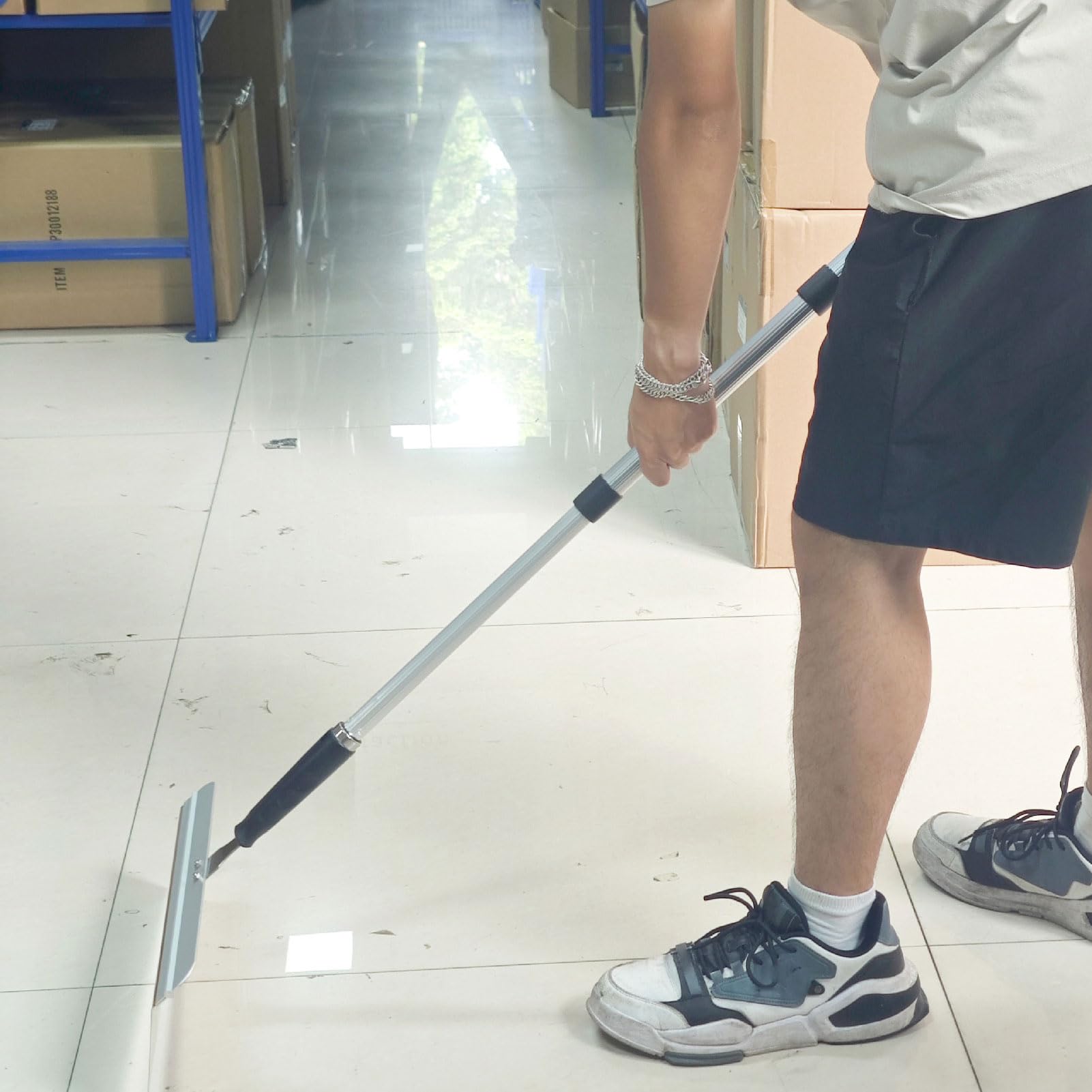 Tangxi Set di Raschietti per Pavimenti con Lama Intercambiabile per attività di Pulizia e Raschiatura Rapide e Versatili, Dimensioni 16 Pollici, Acciaio Inossidabile Resistente, 5 Pezzi