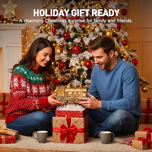 Miniatura 7 de Humidificador de tren navideño 2026, salida de niebla dual, difusor de niebla fría con capacidad de 10.1 fl oz para dormitorio, oficina, escritorio