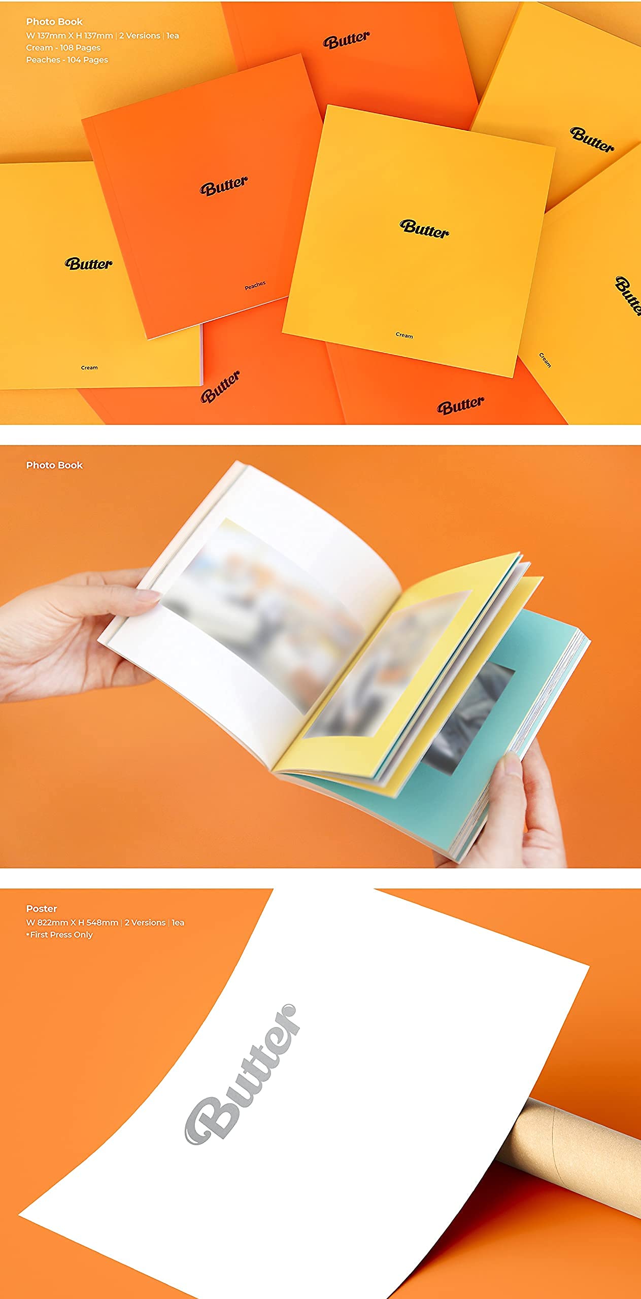 Butter Bts BTS Butter Single Album Peaches Version CD+