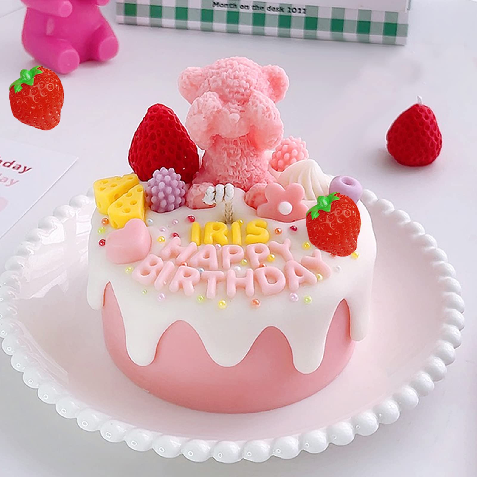 MYPRACS Fondantformen 5 Stück - Heidelbeere, Himbeere, Erdbeere Für Kuchen