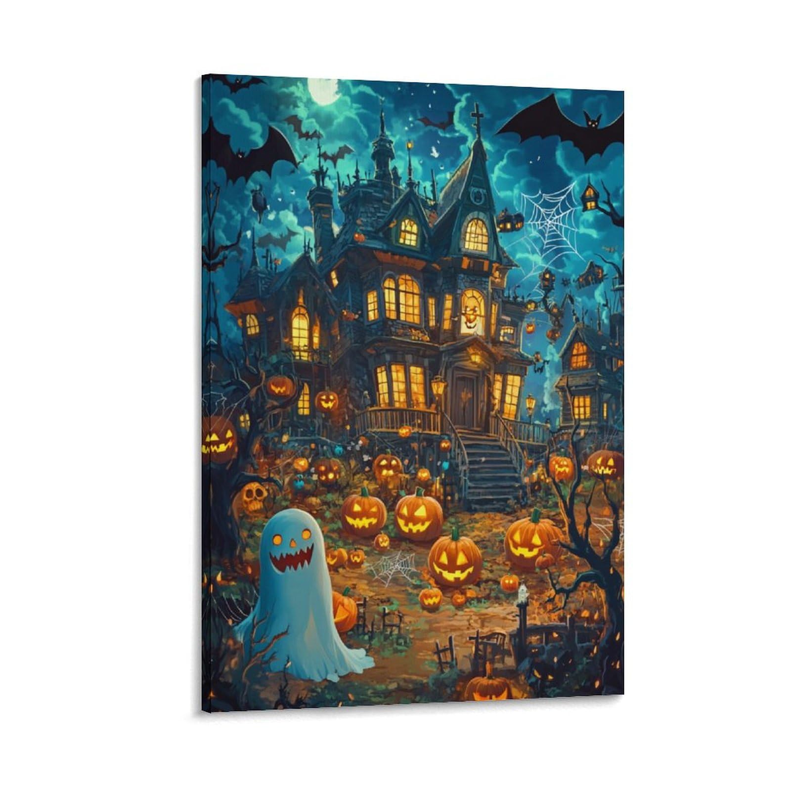 Tableau Impression Sur Toile Château Décoration Murale Premium 50x75cm Pour Chambre Et Couloir