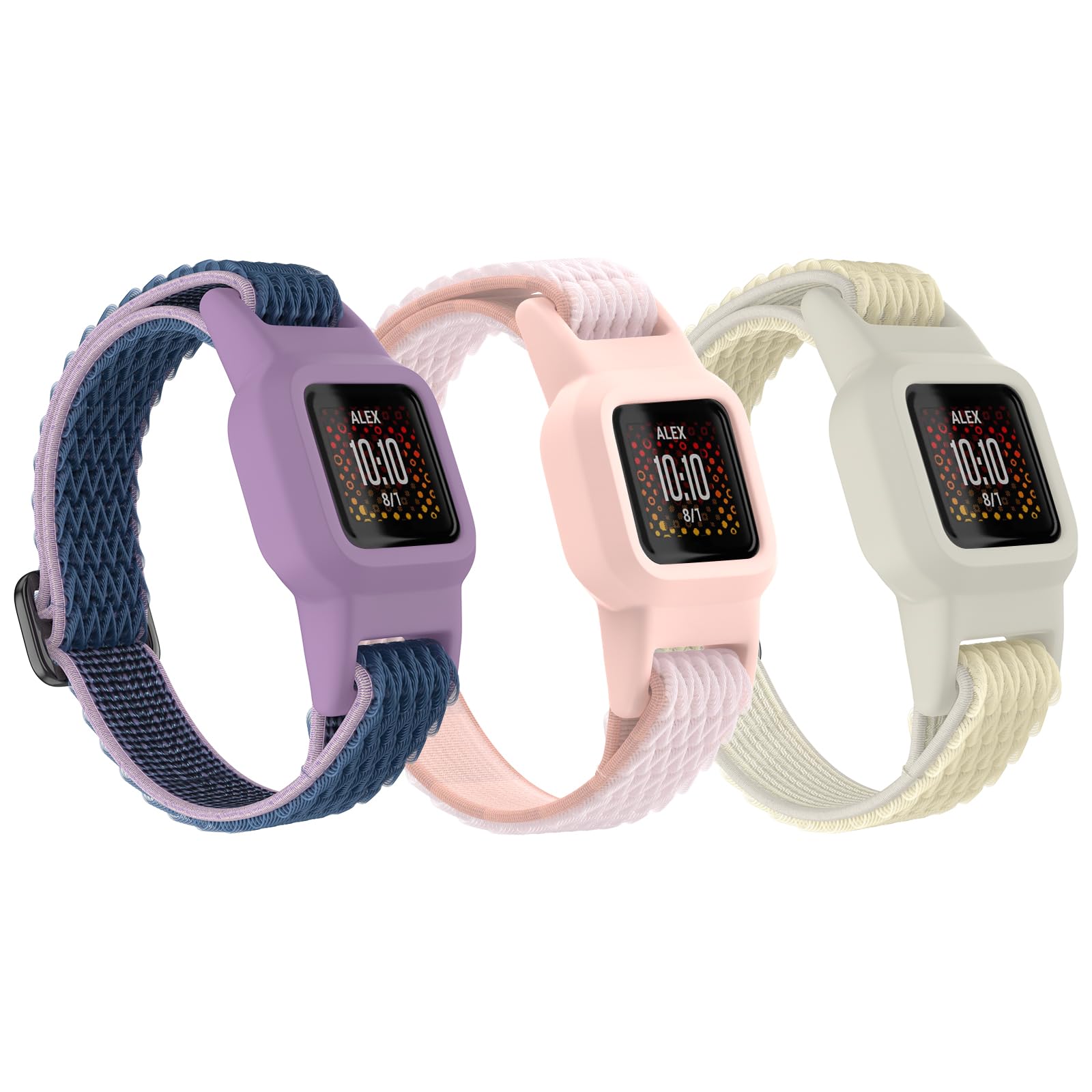 Vanet 3 Pack Compatible with Garmin Vivofit Jr 3 Bands, Soft Silicone Sport Breathable Bands Adjustable Replacement… — image 1