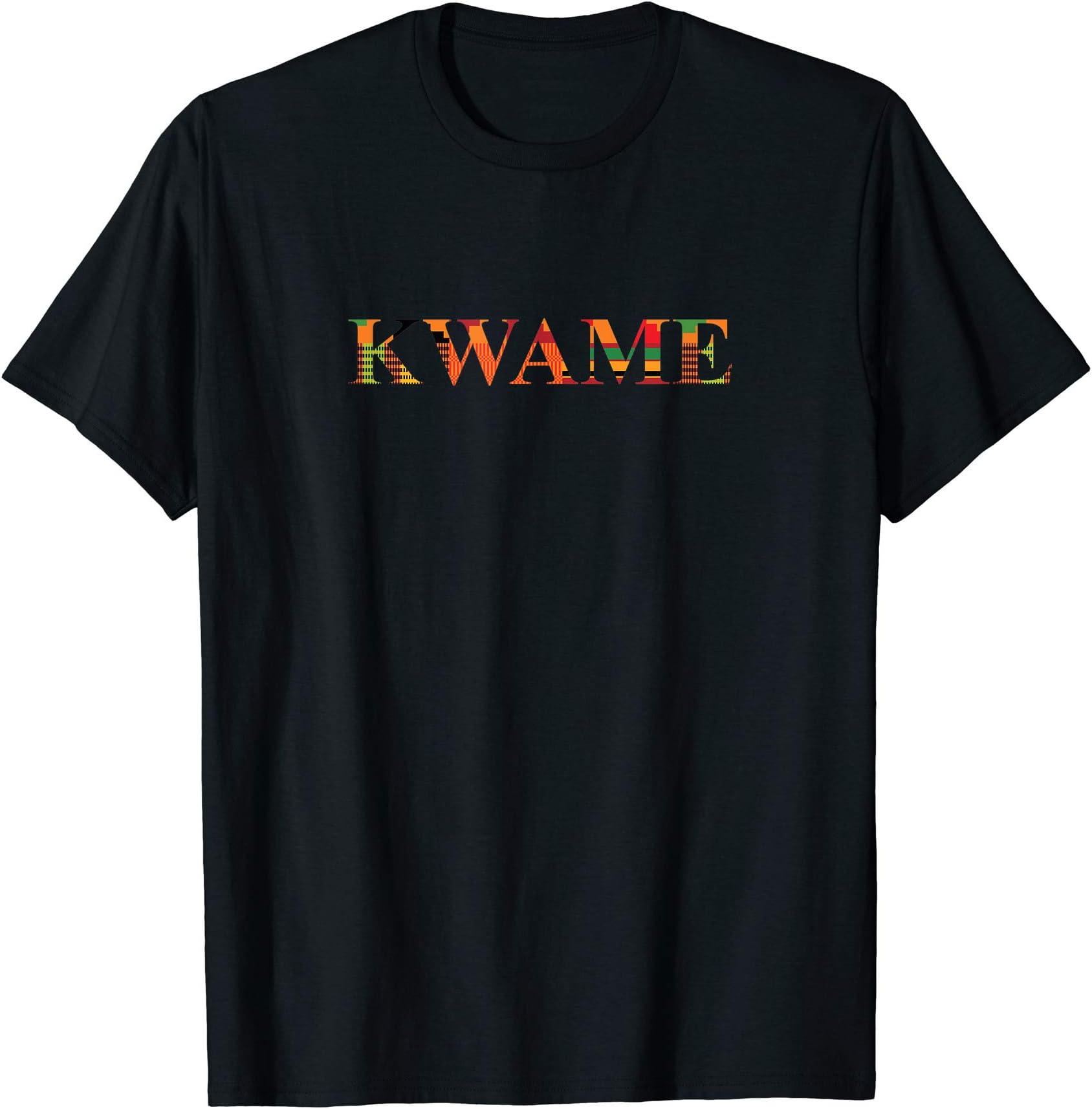 Kente t shirt - Ghanaian Name Kwame T-Shirt