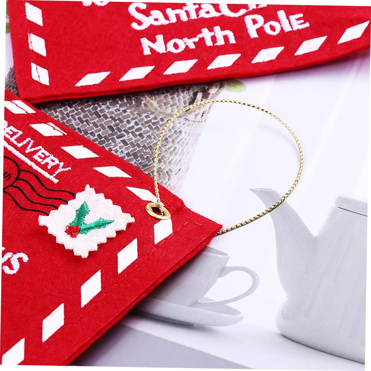 Tofficu 36 Pz sacchetti regalo babbo natale sacchetti di caramelle natalizie stoffa natale stoffa natalizi scatole regalo buste ie addobbi per l'albero di Natale