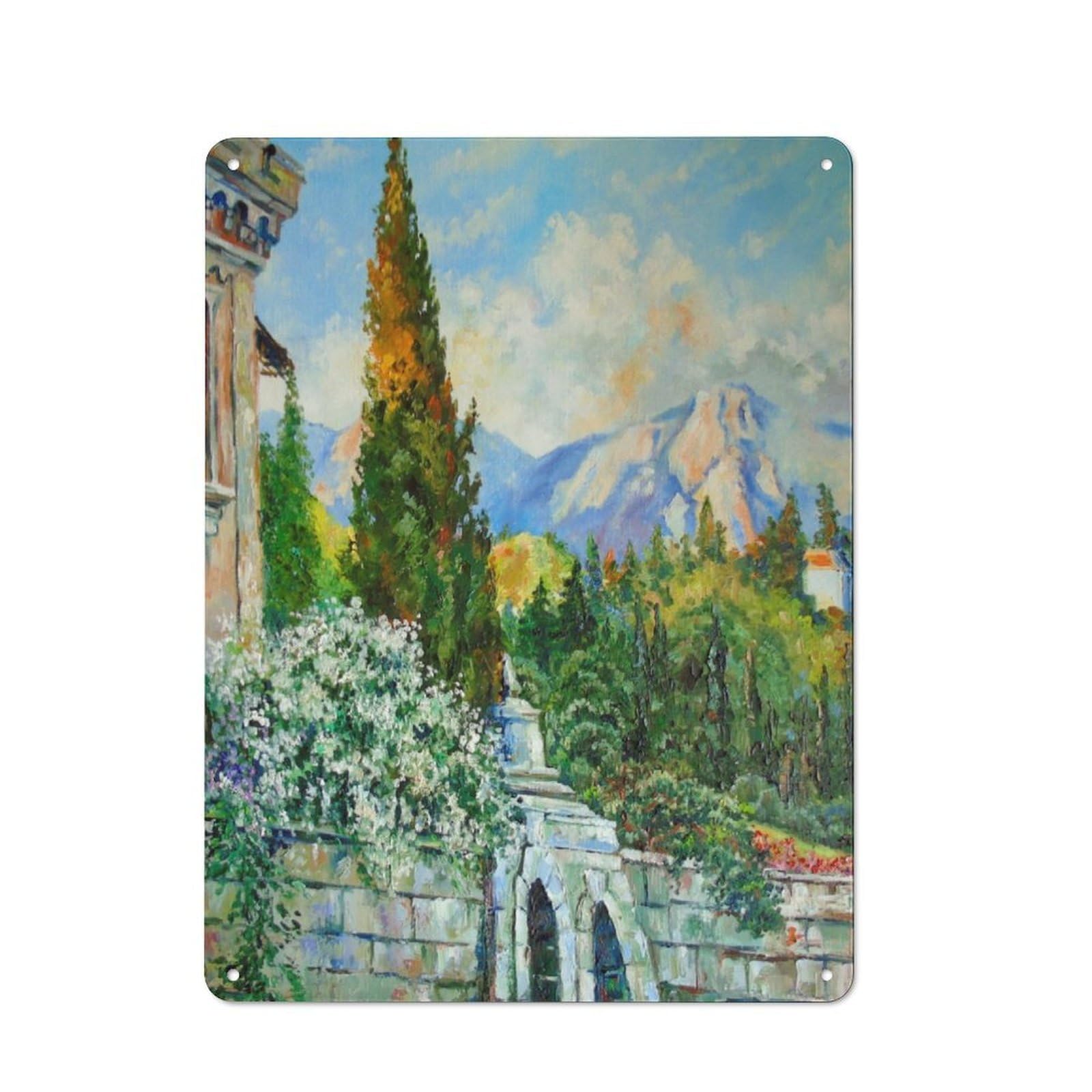 Junmoney Summer Morning For Lounge Or Reading Corner, Rustic Tin Sign 40X30cm, For Home Interiors, Feature Walls And Decorative Displays