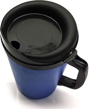 Thermoserv 20oz Insulated Travel Mug Classic Gas Station Design (Blue/Green 2 Pack)