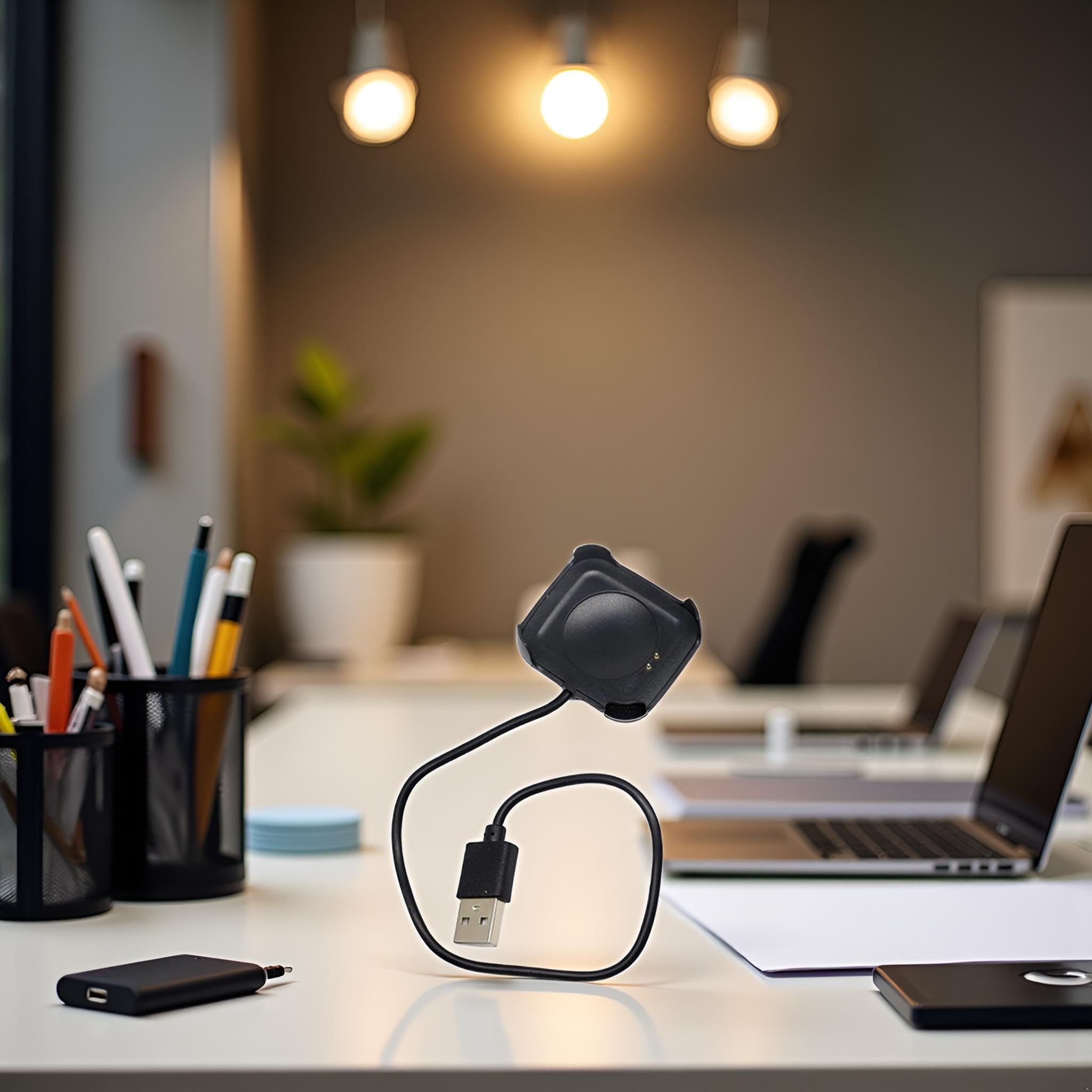 Cavo di ricarica nero per smartwatch HW22 Orologio intelligente Caricatore magnetico Supporto dock Stand USB Ricaricabile Cavo di Ricarica Adattatore Smartwatch Smartwatch Cavi e caricabatterie (30 cm
