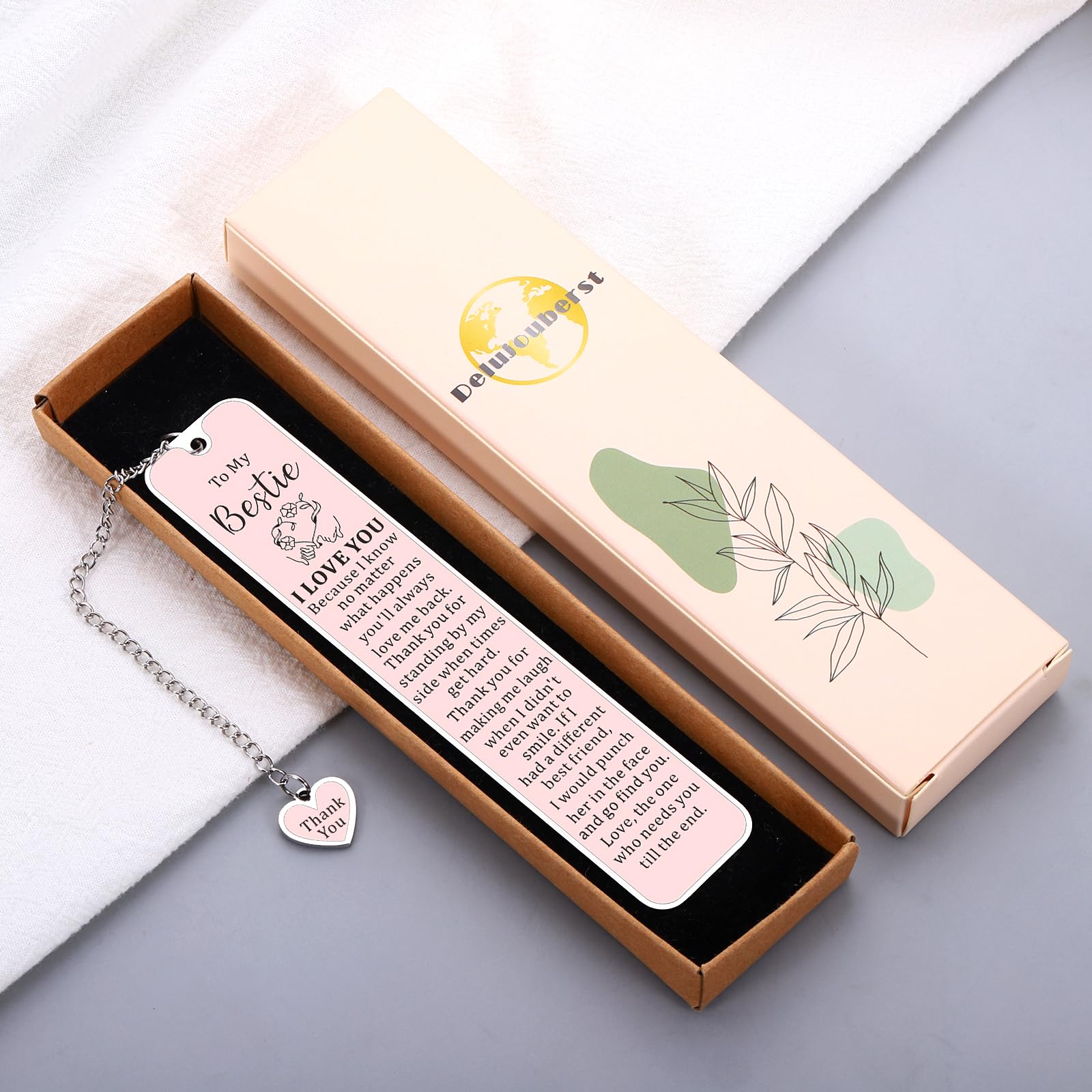 Besite Gifts for Friend Friendship Bookmarks for Book Lovers Birthday Back to School Supplies for Friend Bestie Graduation 2026 Najpopularniejszy prezent dla kobiet Prezenty świąteczne dla kobiet