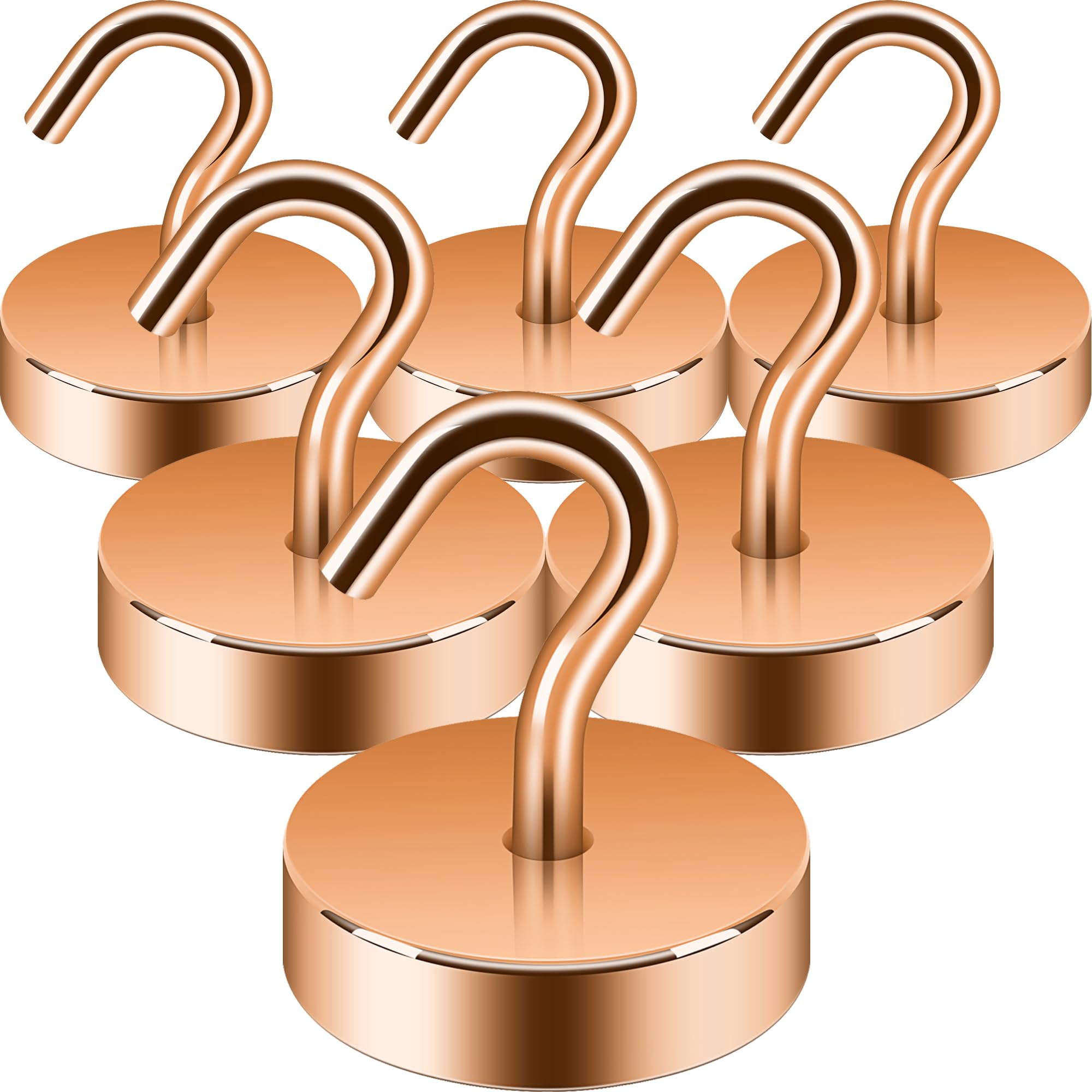 Neosmuk Magnetic Hooks - 6 Pack Heavy Duty -9