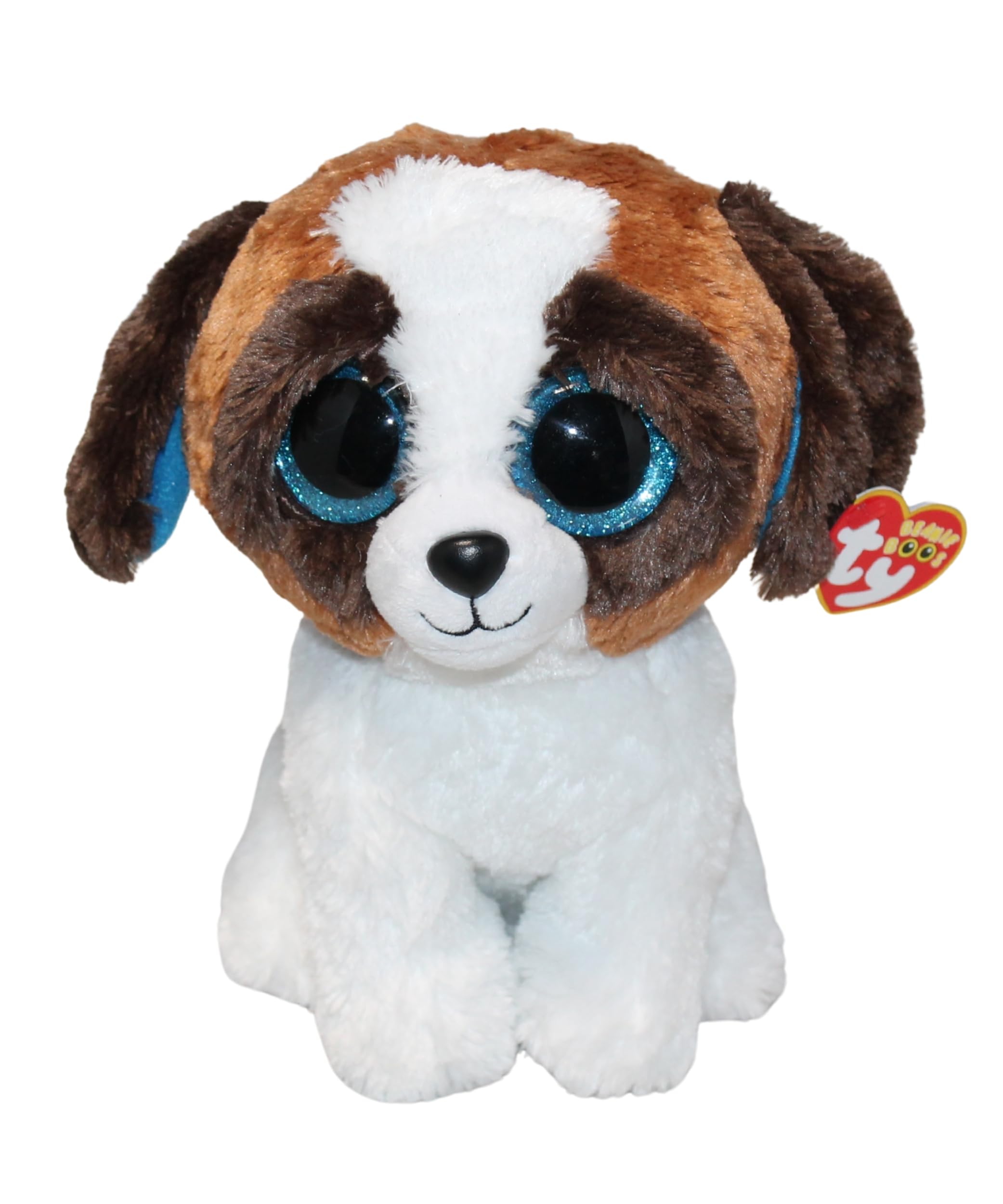 TY - Duke, peluche perro San Bernardo, 23 cm, color blanco y marrón (37012TY) , color/modelo surtido