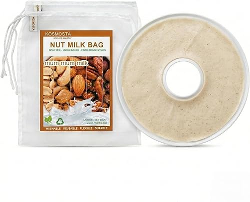Paquete de 3 bolsas de leche de nueces, bolsas reutilizables de nailon para coladores de alimentos de 180 micras, bolsas de filtro de leche