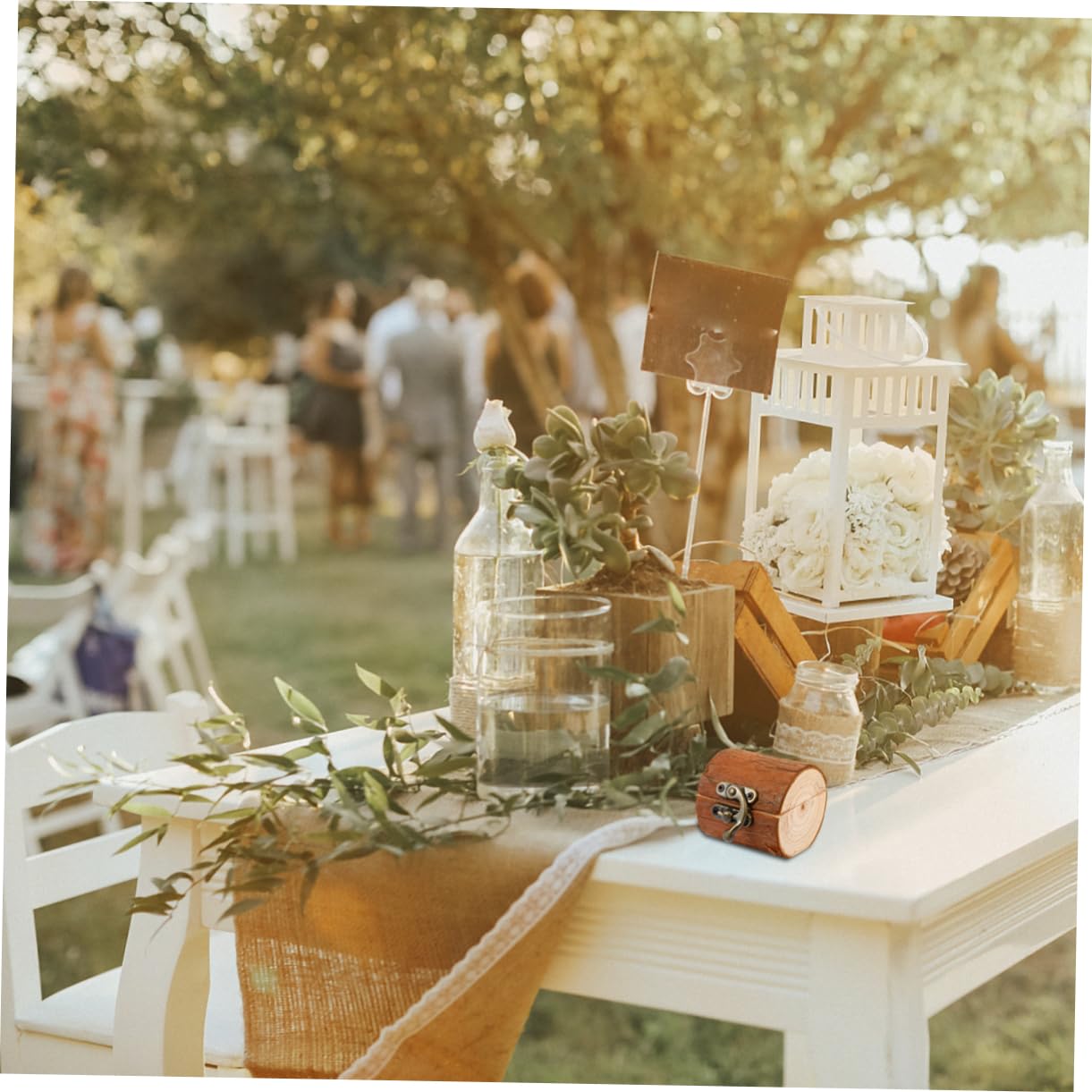 GALPADA 2pezzi Scatola Portafedi Legno Rustica Per Matrimonio Elegante Contenitore Per Anelli Accessorio Nuziale Durevole e Delicato Per Cerimonie e Feste Di Fidanzamento