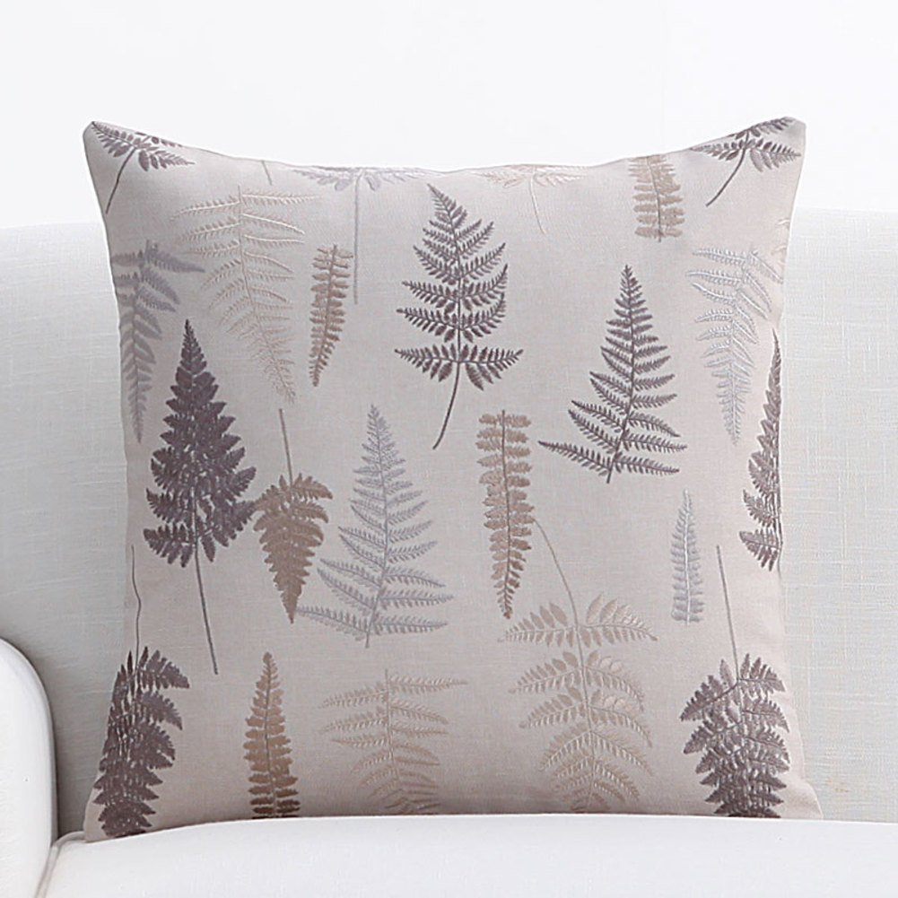 Coussin de canapé ergonomique brodé fleurs pour soulager le dos