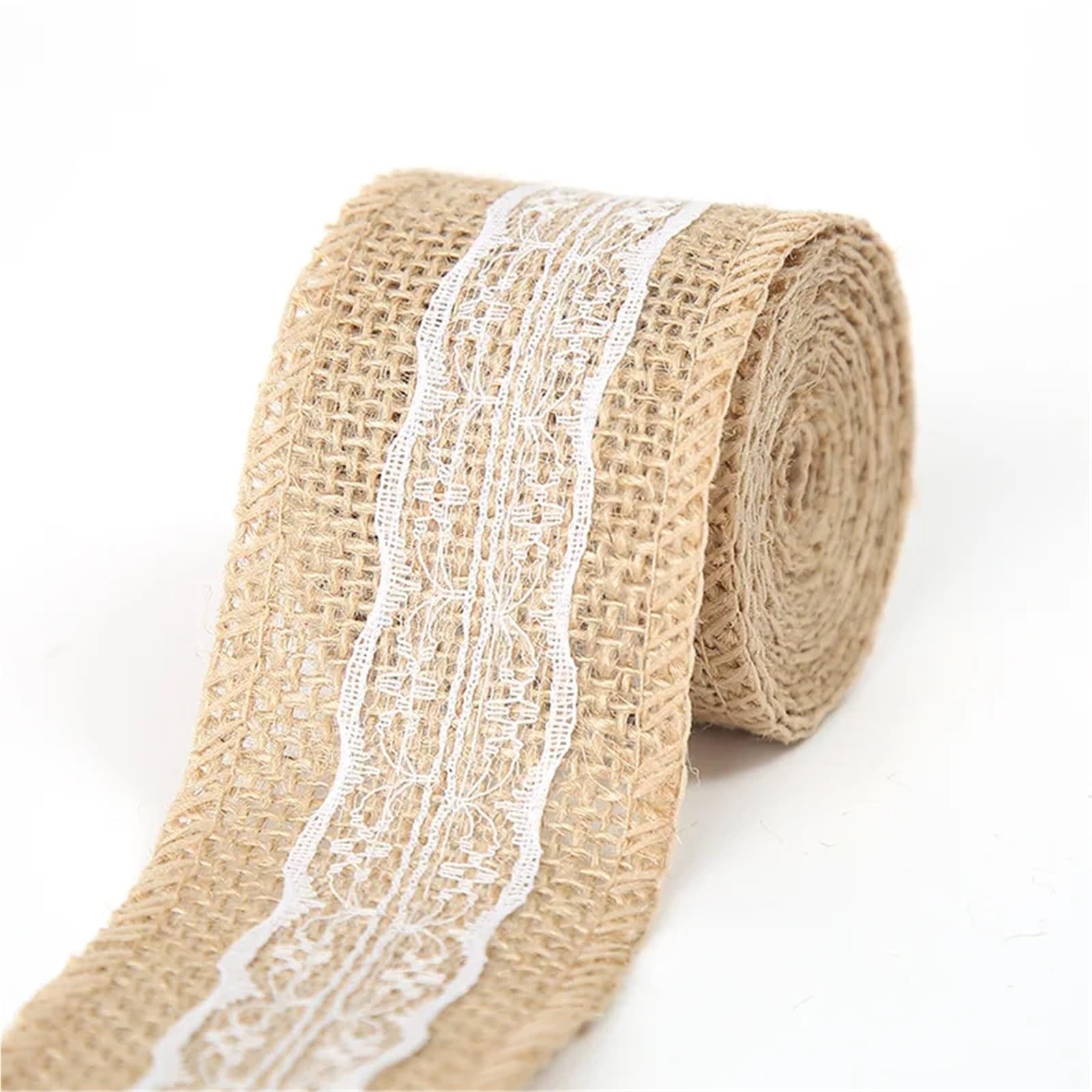 Jute Burlap Ribbon, Jute Burlap Ribbon White Lace Trim 1-10m