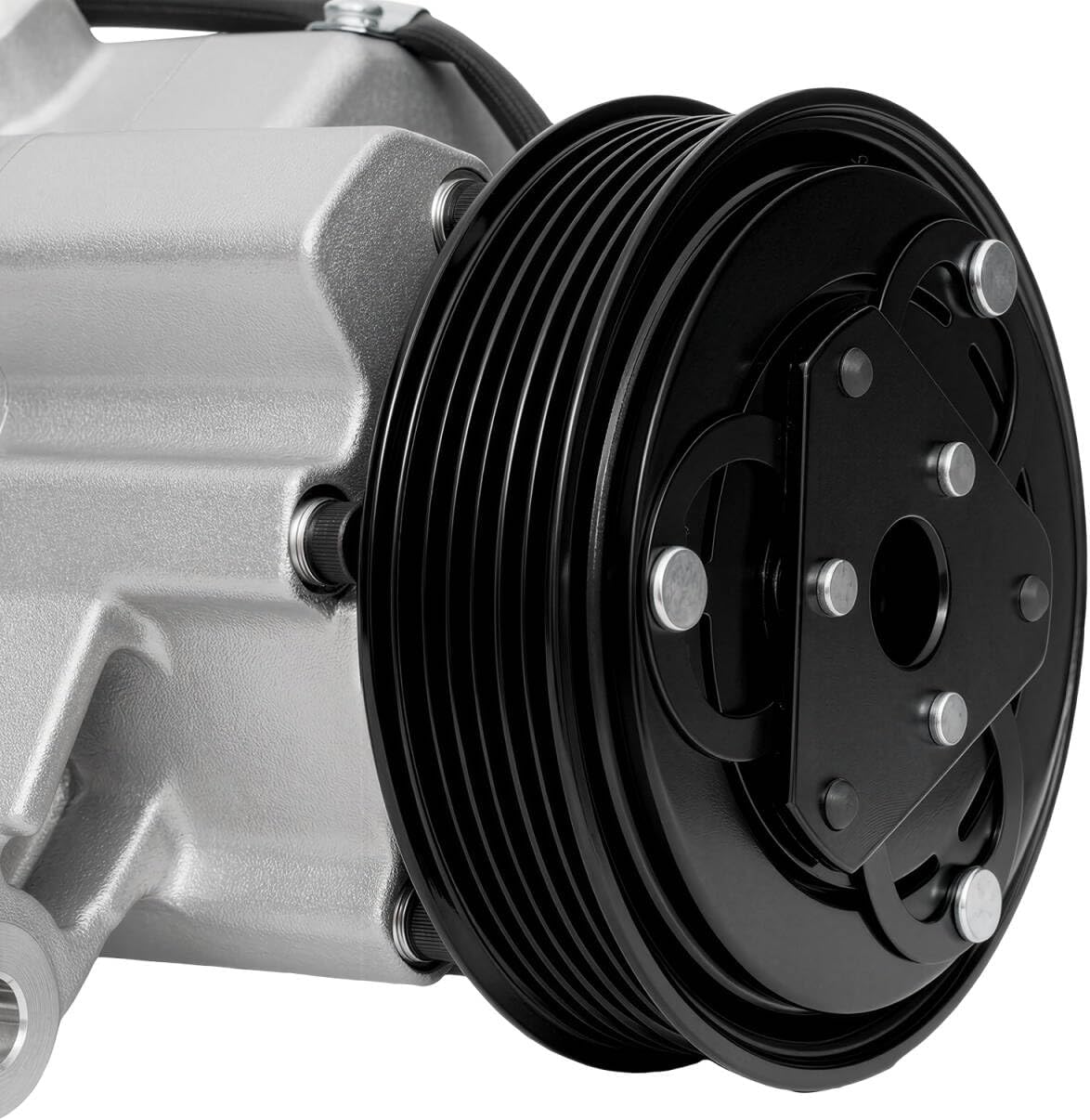 AC Compressor with Clutch for Dodge Dakota, Ram 1500/2500 2004–2007 & Mitsubishi Raider 2006–2009 3.7L/4.7L V6/V8 – Replacement HVAC Compressor, OEM 67308 / CO 10800C / 55056444AC