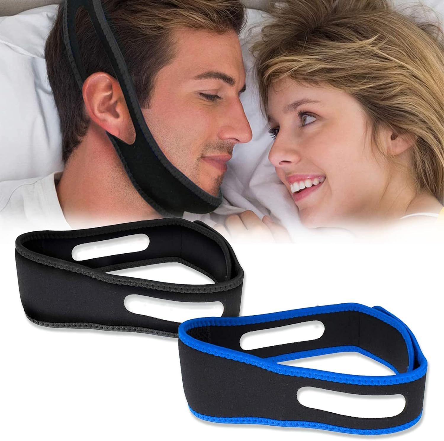 Anti Snoring Devices, 2PCS Anti Snore Chin Strap Comfortable Snoring