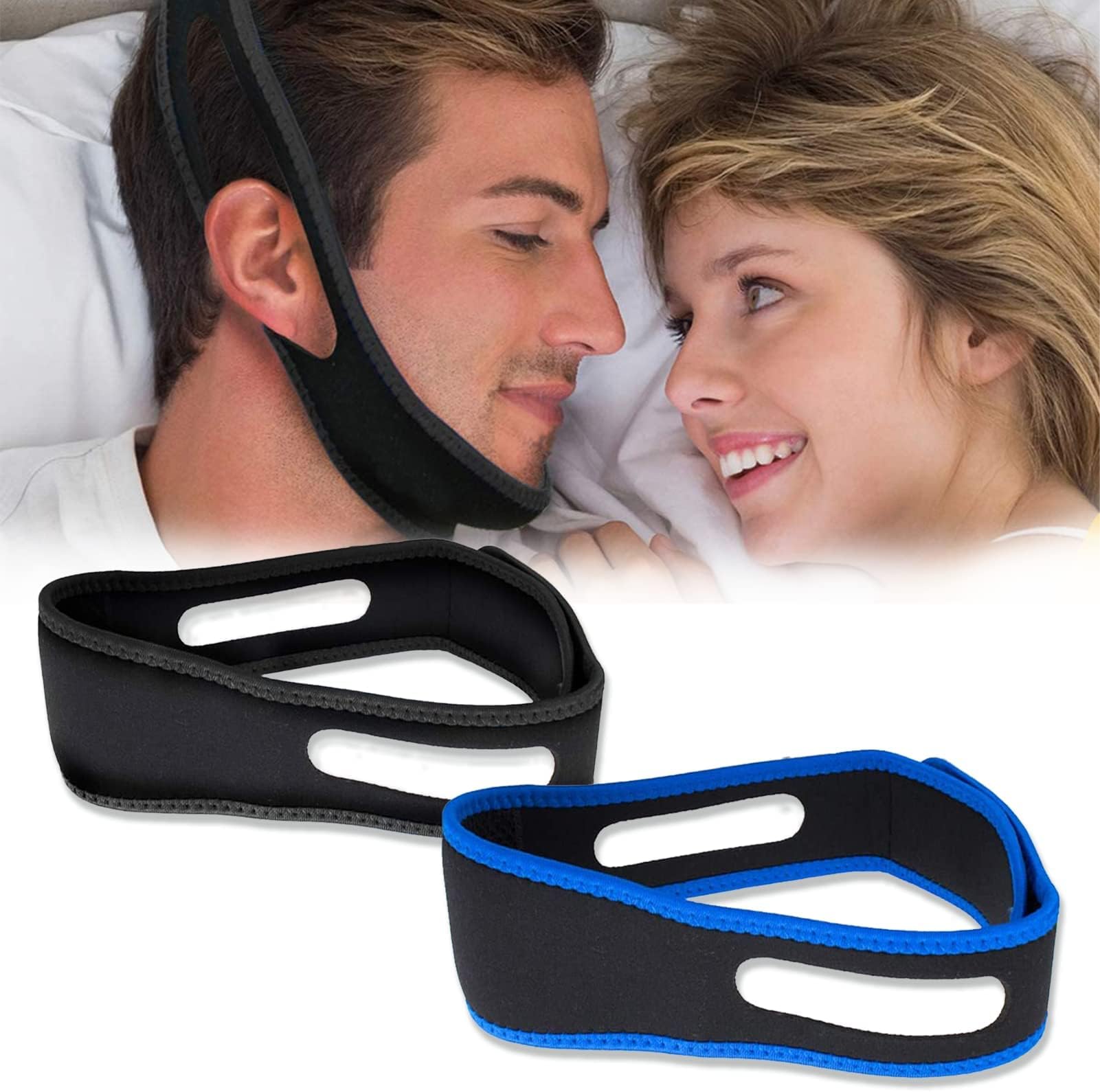 Anti Snoring Devices, 2PCS Anti Snore Chin Strap Comfortable Snoring Aids for Men Women Natural Solution Snore Stopper Most Effective Anti Devices Sleep Aid Reducing Aids for Snoner Man Women