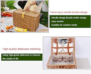 ラタン　籐バスケット　ピクニックバスケット　特大サイズ Amazon｜ラタン製 ツールバスケット 蓋付き ピクニック 四角 籐