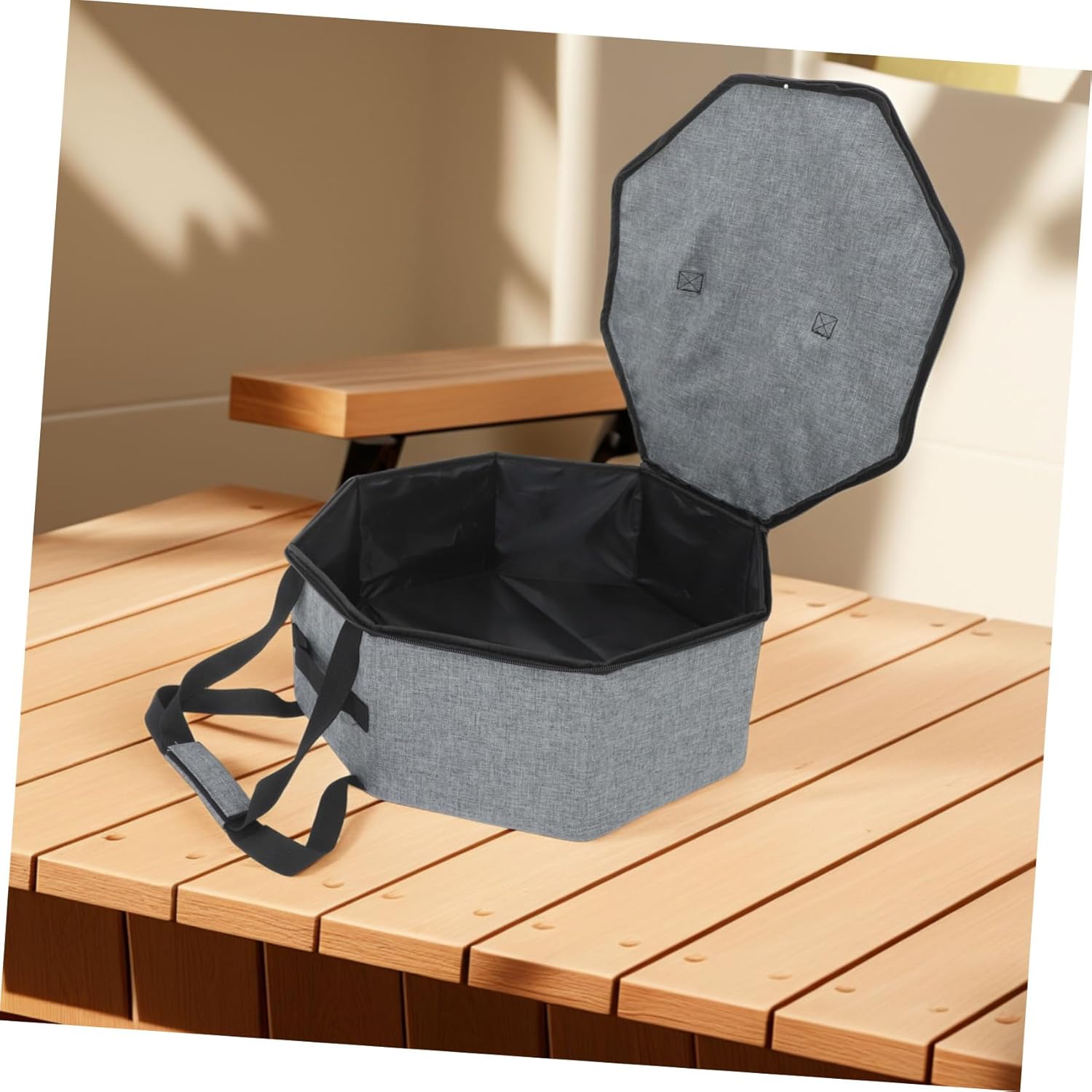 LABRIMP Collapsible Hat Box for Women Large Storage Bag for Cowboy Cap Portable Travel Organizer Lid