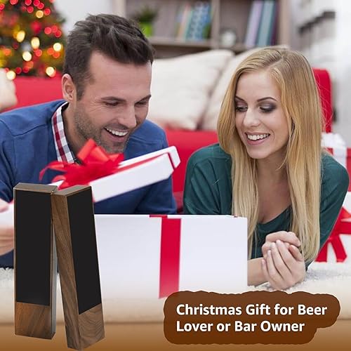 Miniatura 8 de 2 piezas de mango de pizarrón de cerveza de 38 pulgadas a 16 UNC  mango de barril de nuez, asas de barril de barril, asas de grifo con 3 piezas, kit