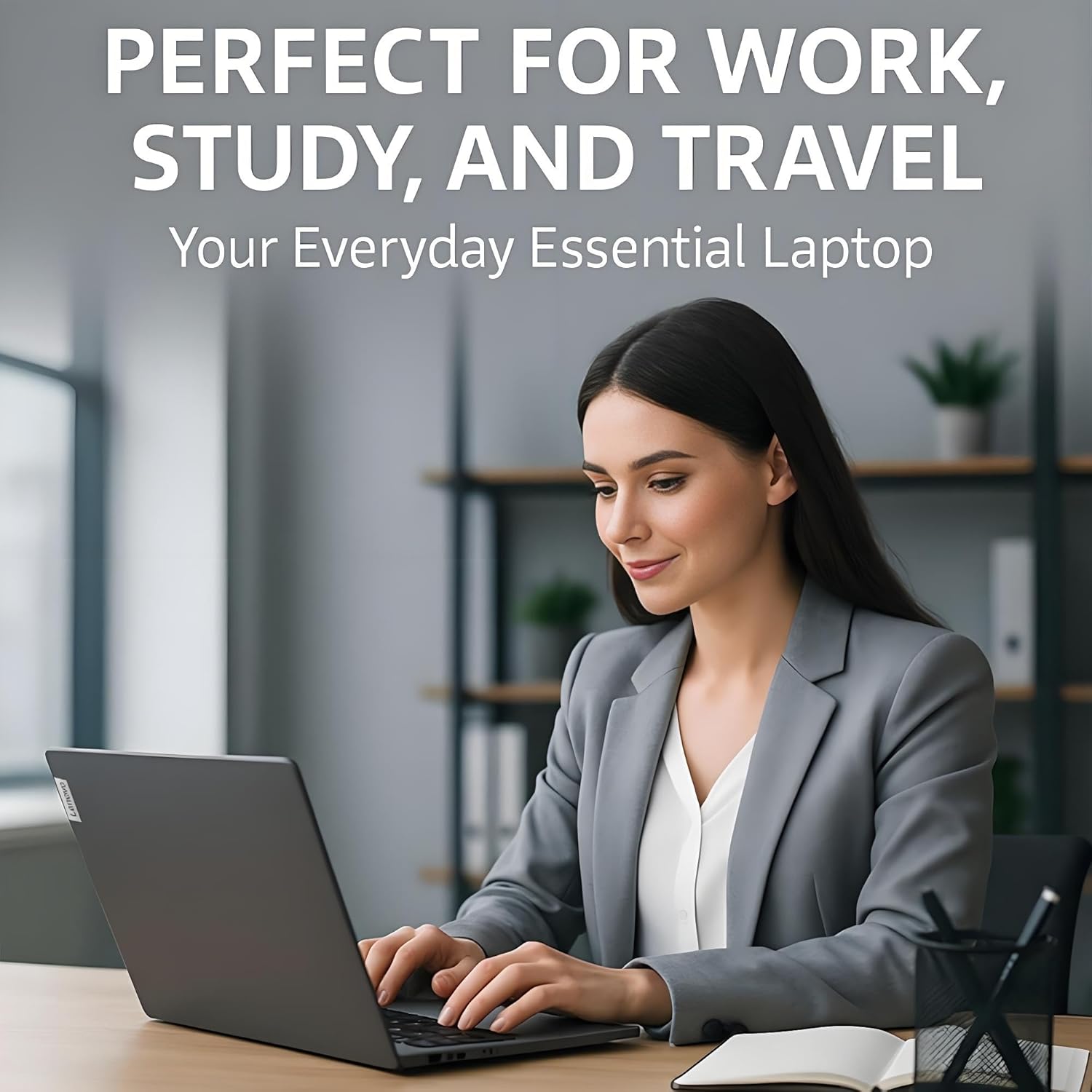 Lenovo 2026 Business Laptop with MS 365 for The Web, Intel Powerful Processor, 8GB DDR5, 628GB PCIE (500GB External), 15.6" FHD Display, Dolby Audio, RJ-45, 10-Hour Battery Life, Windows 11 Pro