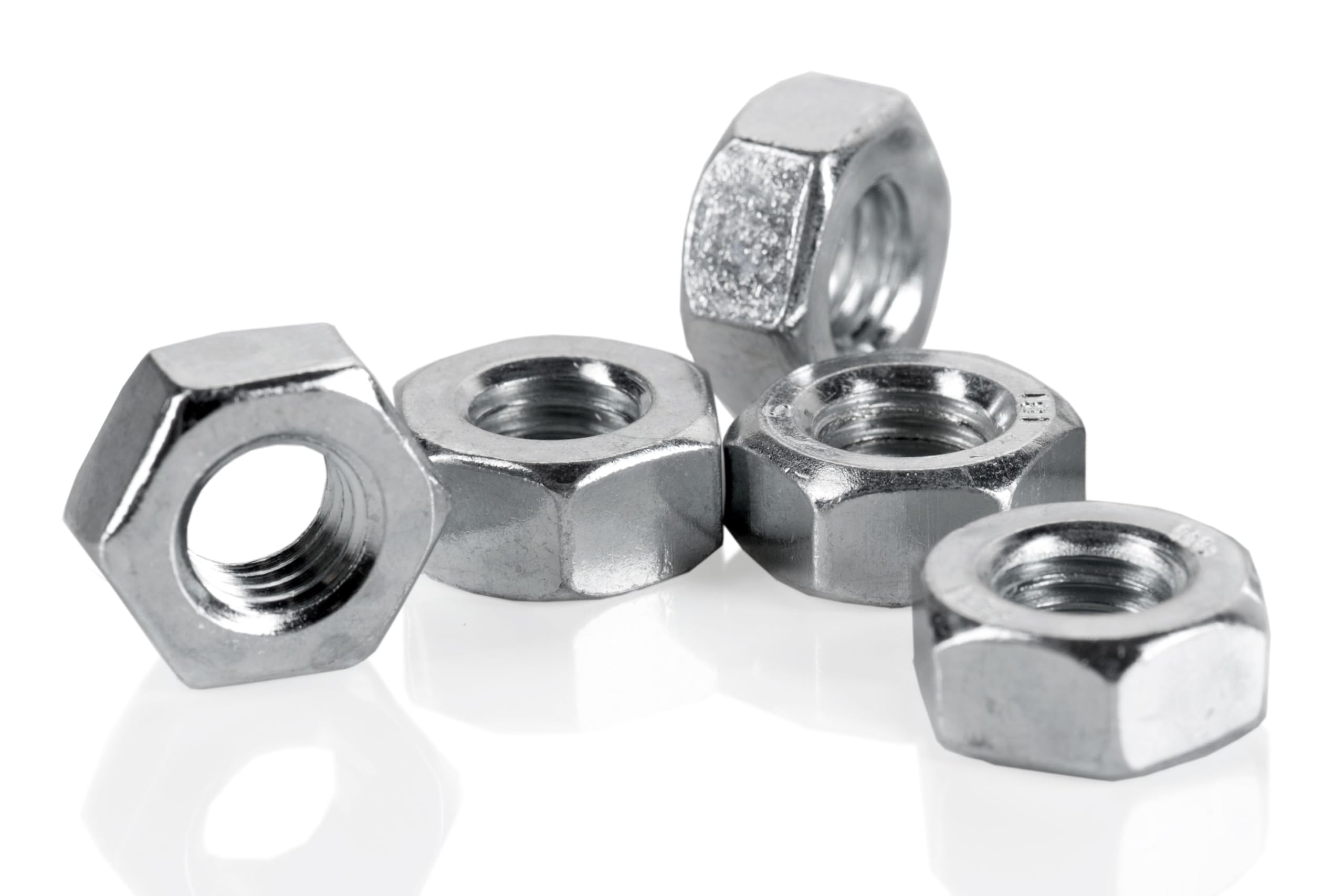 500 tuercas hexagonales DIN 934 ISO 4032 galvanizadas 8 tuercas hexagonales M14