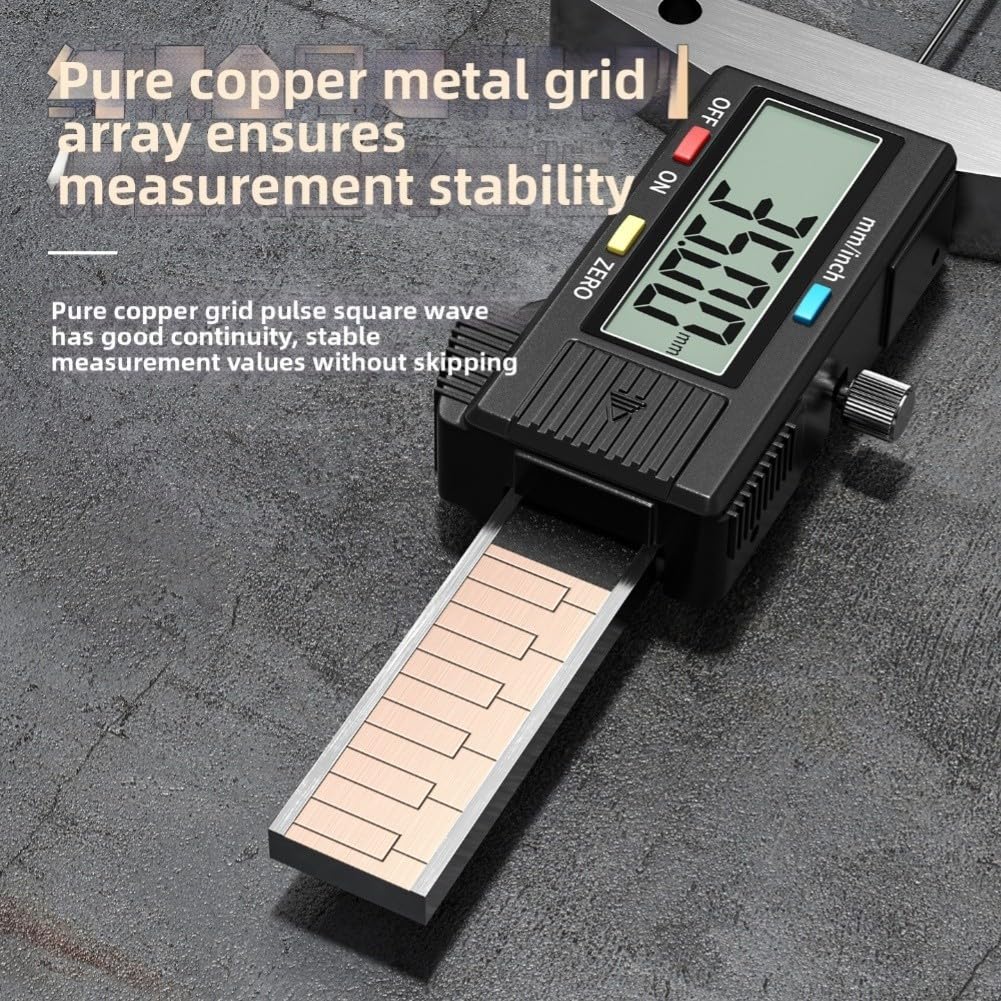 Jauge de profondeur numérique haute résolution 4CR13 en acier inoxydable 001 mm avec fonction d'arrêt automatique