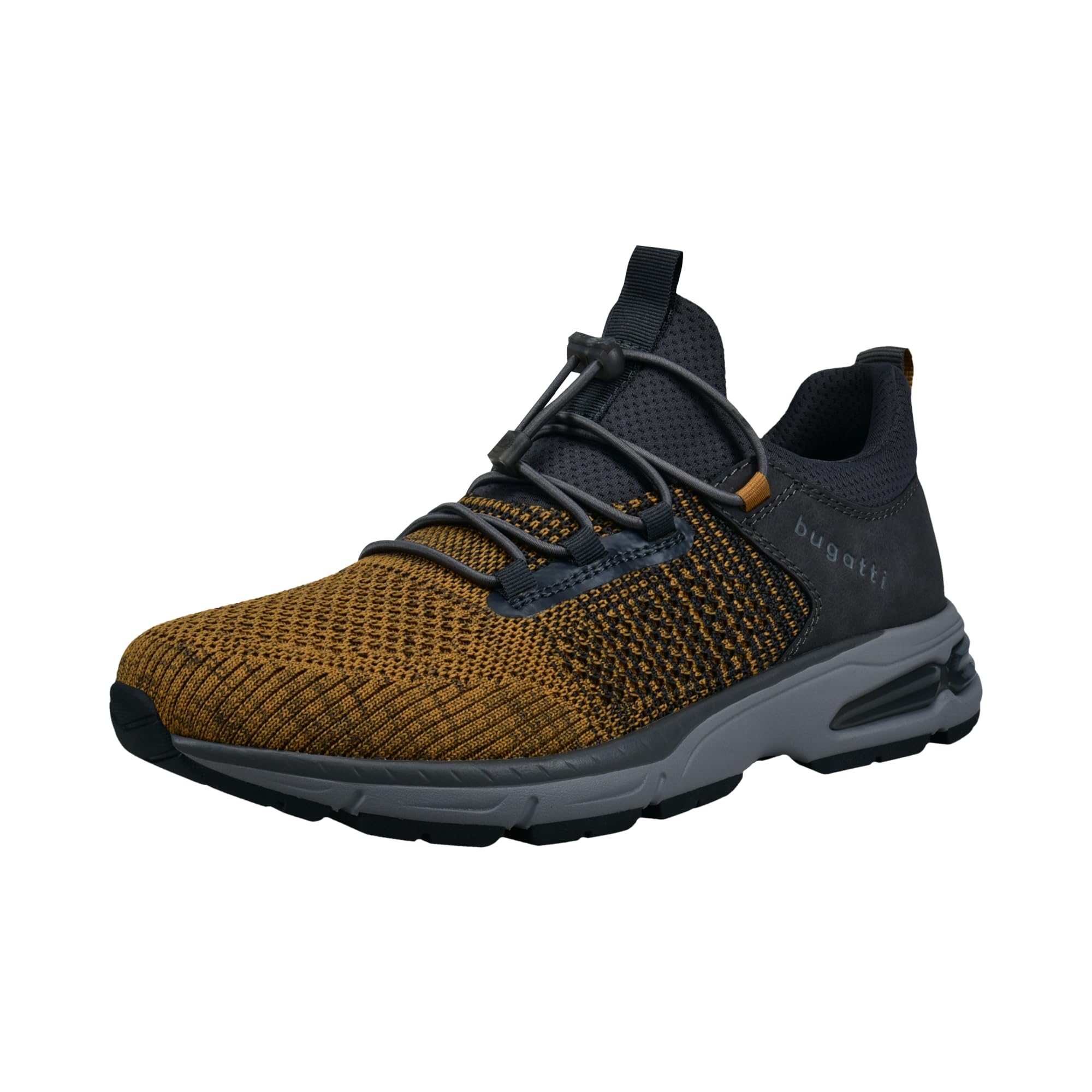 bugatti Men's Sneaker-322-AOX60, Yellow/Dark Grey, 45