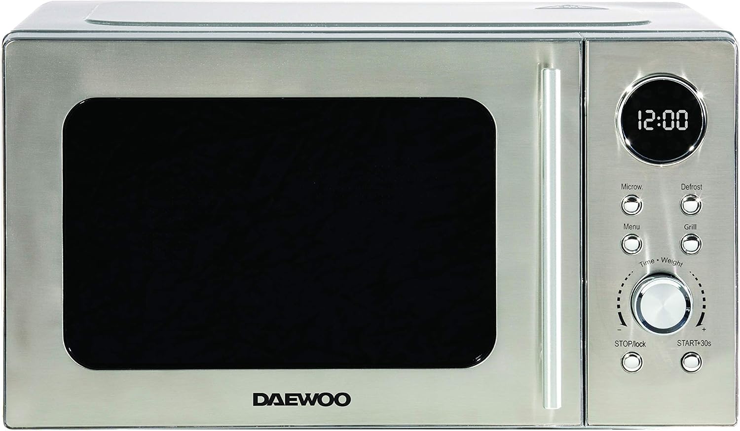 Daewoo 700W 20L Digital Microwave with 5 Power Levels and Defrost Function  KOR3000DSL 60 Minute Timer and End Alarm Sound, Child Safety Lock and Easy  Clean Stainless Steel Body, silver : Amazon.co.uk: