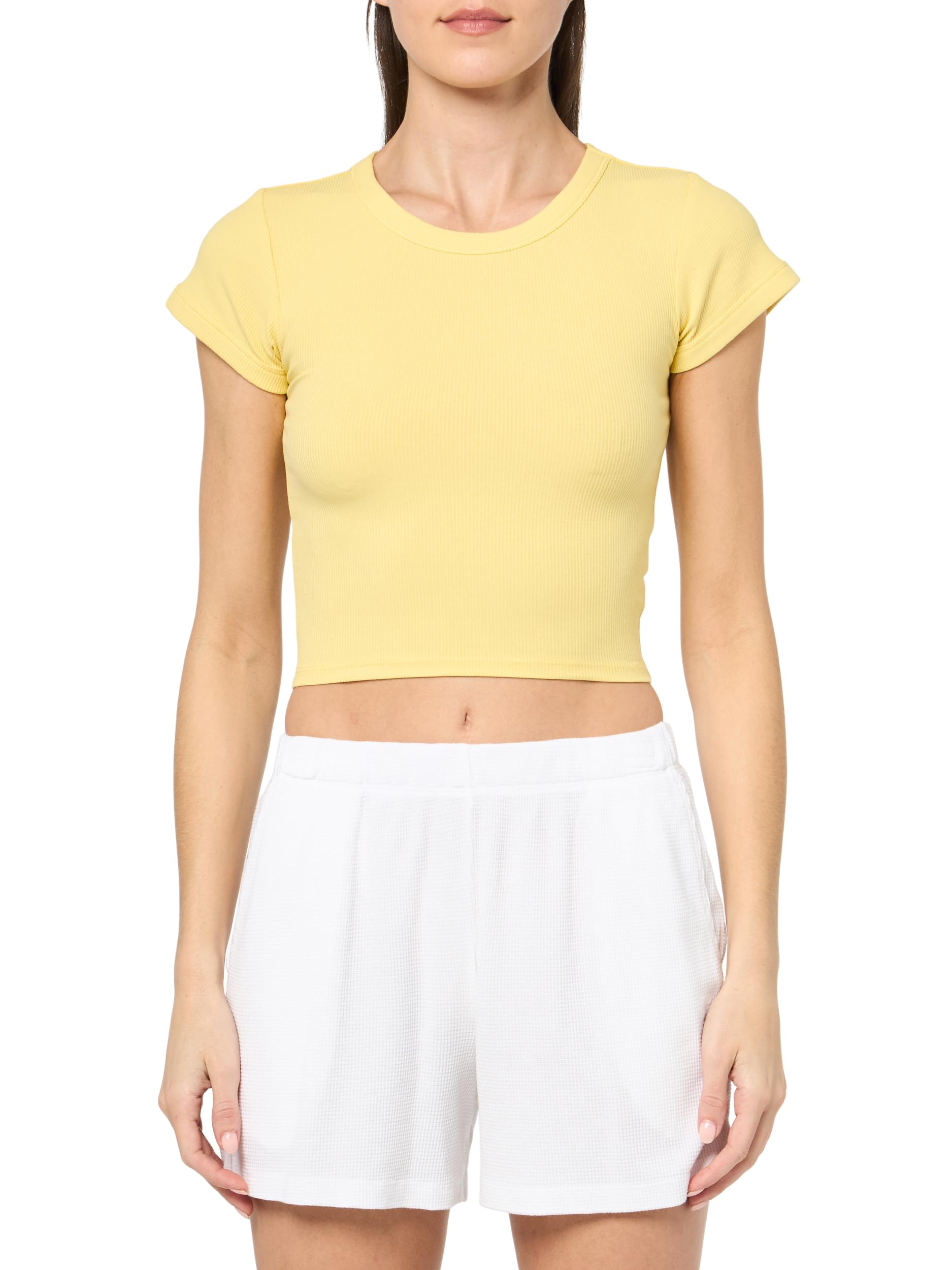 florence by mills Women's Crew Neck Ribbed Tee