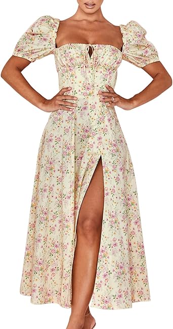 Summer Floral Maxi Dresses 