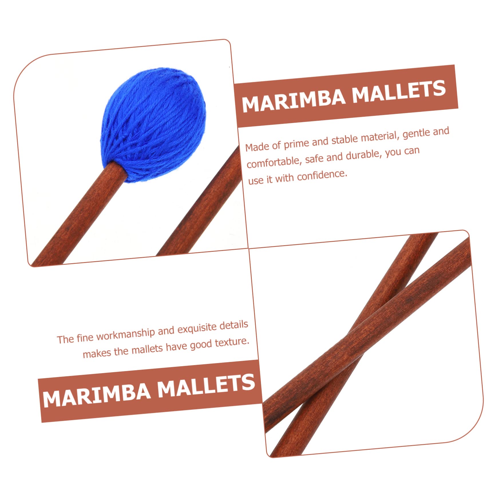 Abaodam 8 Uds Accesorios Para Instrumentos De Percusión Baquetas Mazos De Marimba Baquetas De Accesorio Piezas De Percusión Baqueta De Marimba Accesorio De Percusión Mazos De