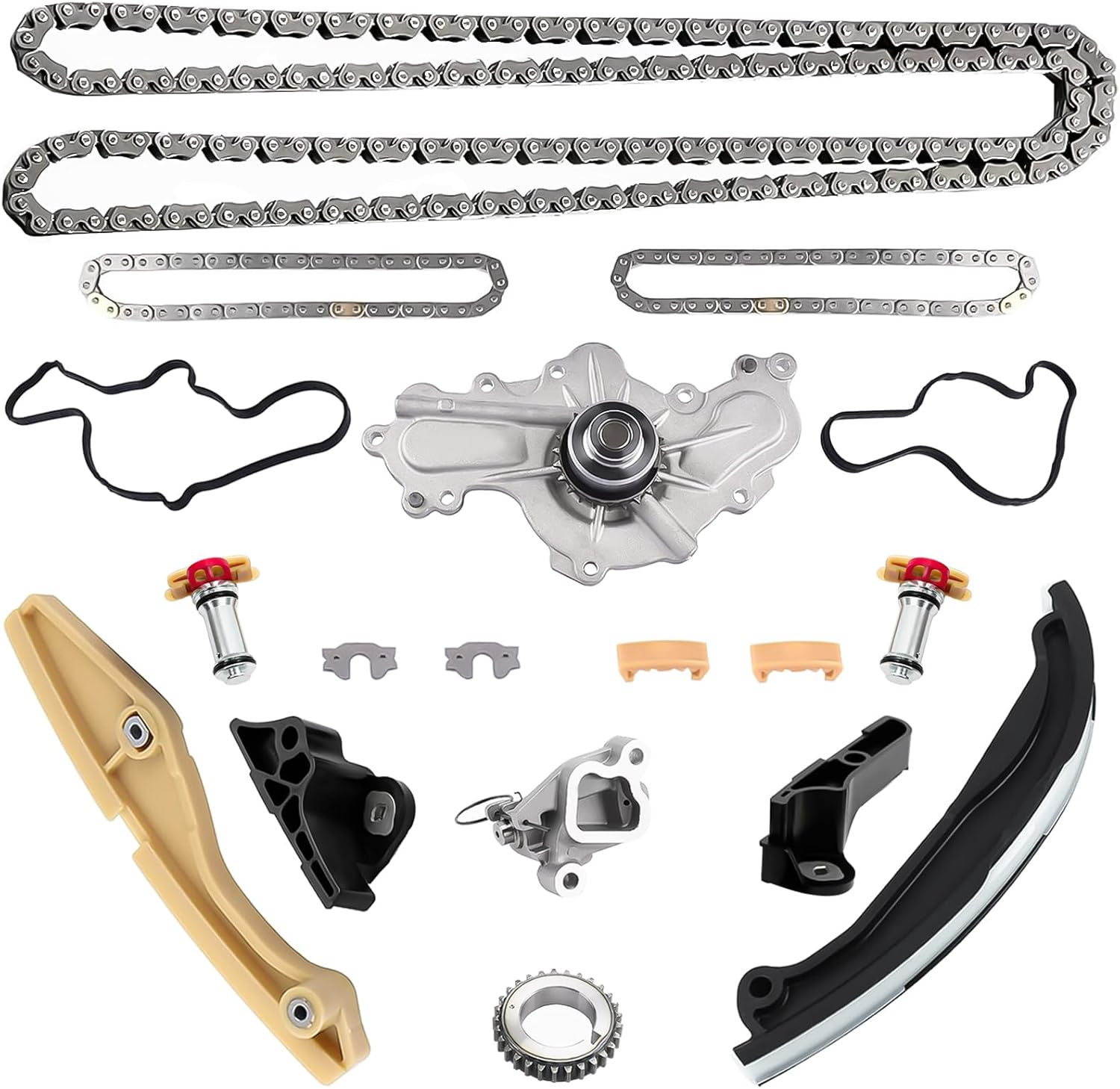 3.5 Timing Chain Kit with Water Pump Fits for Ford Explorer 13-17 Taurus 13-19 Flex 13-16,3.5L 3.7L V6,for Lincoln MKS MKX MKZ 01-06 3.5L 3.7L V6,Replace for BL3Z-6268-A AT4Z-6268-A
