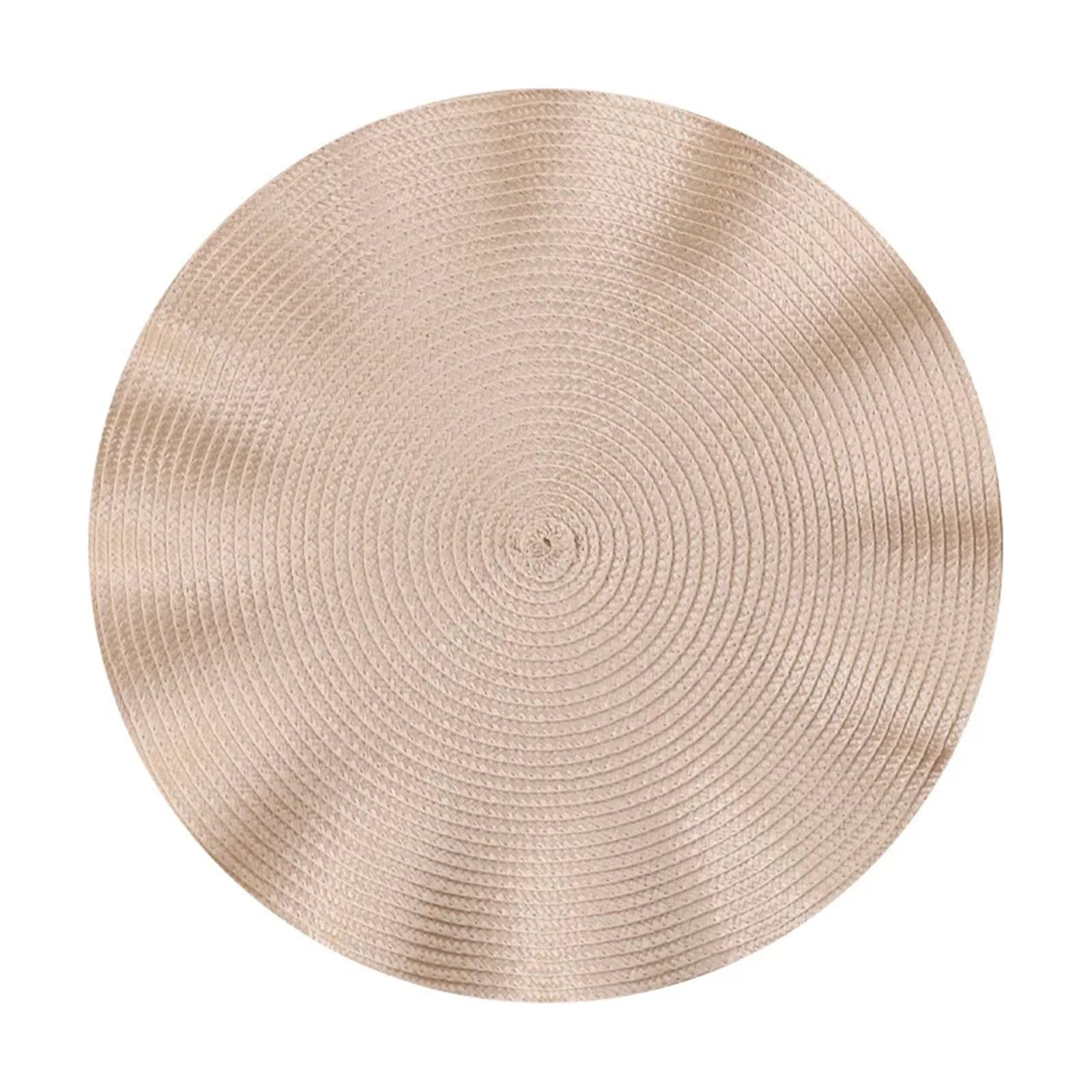 Set de table rond tissé anti-tache pour protéger vos meubles de la chaleur