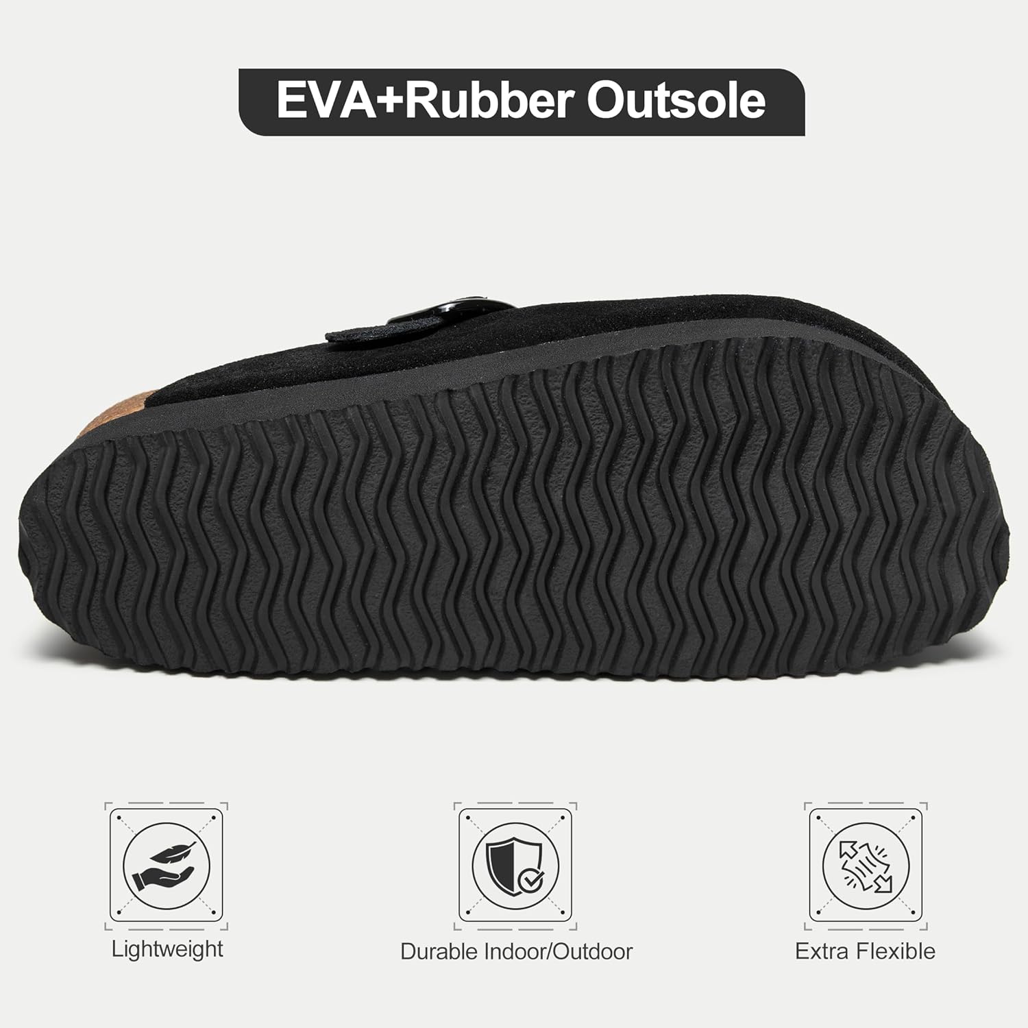 Platform Clogs for Women Arch Support Suede Clogs Soft Mules Potato Shoes with Adjustable Buckle Casual Slipper Sandals for Indoor Outdoor - Image 7