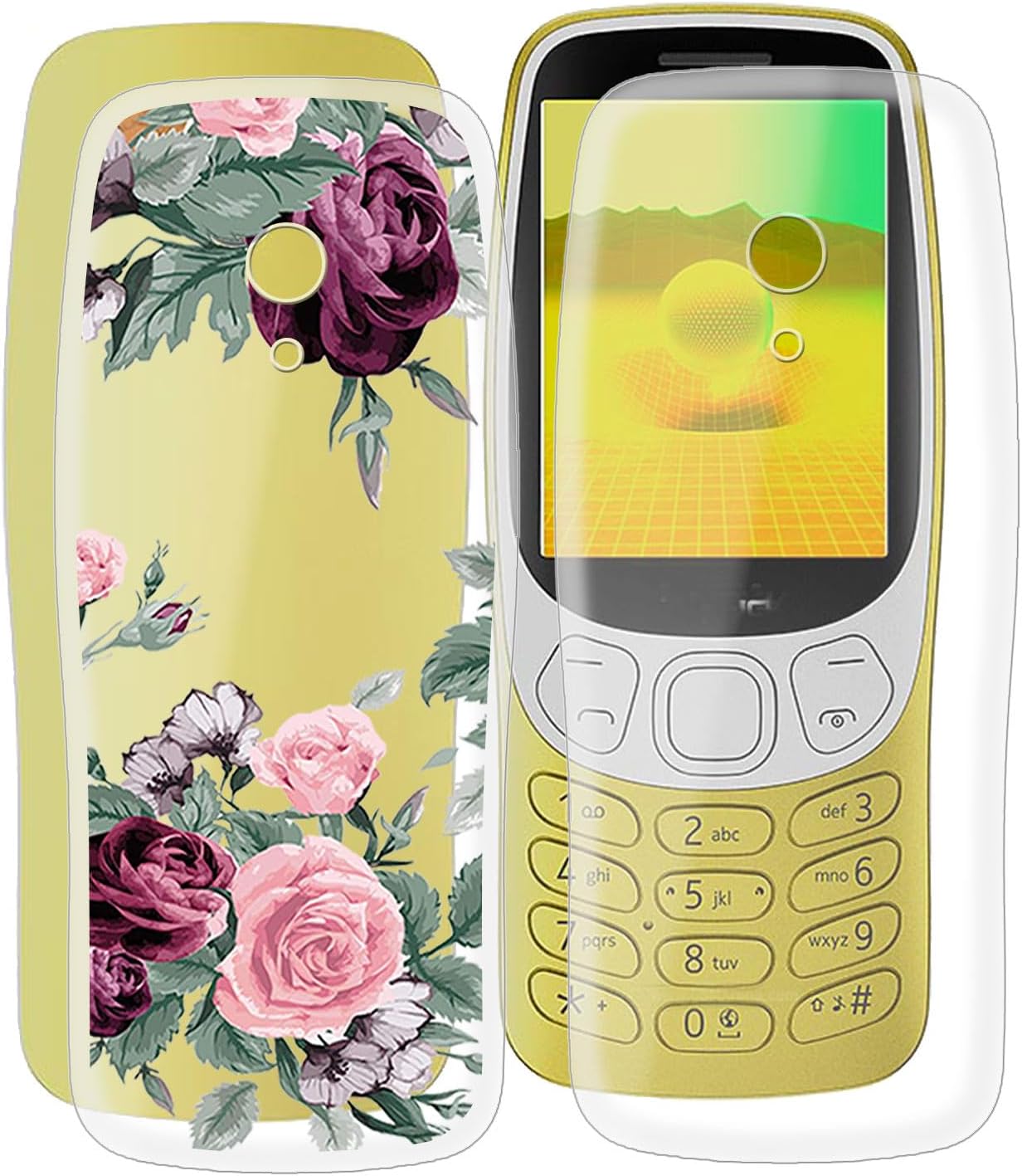 Case for Nokia 3210 2024 (2.40 inches), Transparent Anti-Yellowing Silicone Mobile Phone Case - Ultra Thin Shockproof Scratch-Resistant Protective Cover Soft TPU Case for Nokia 3210 2024 - Pack