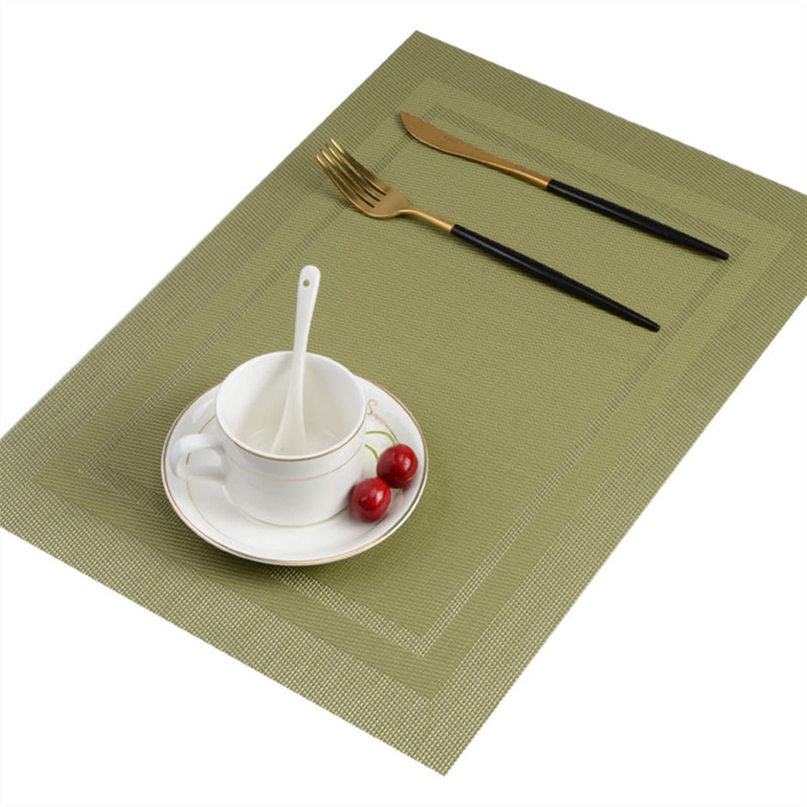 Tapis de table cuisine et salle à manger : lot de 6 sets PVC