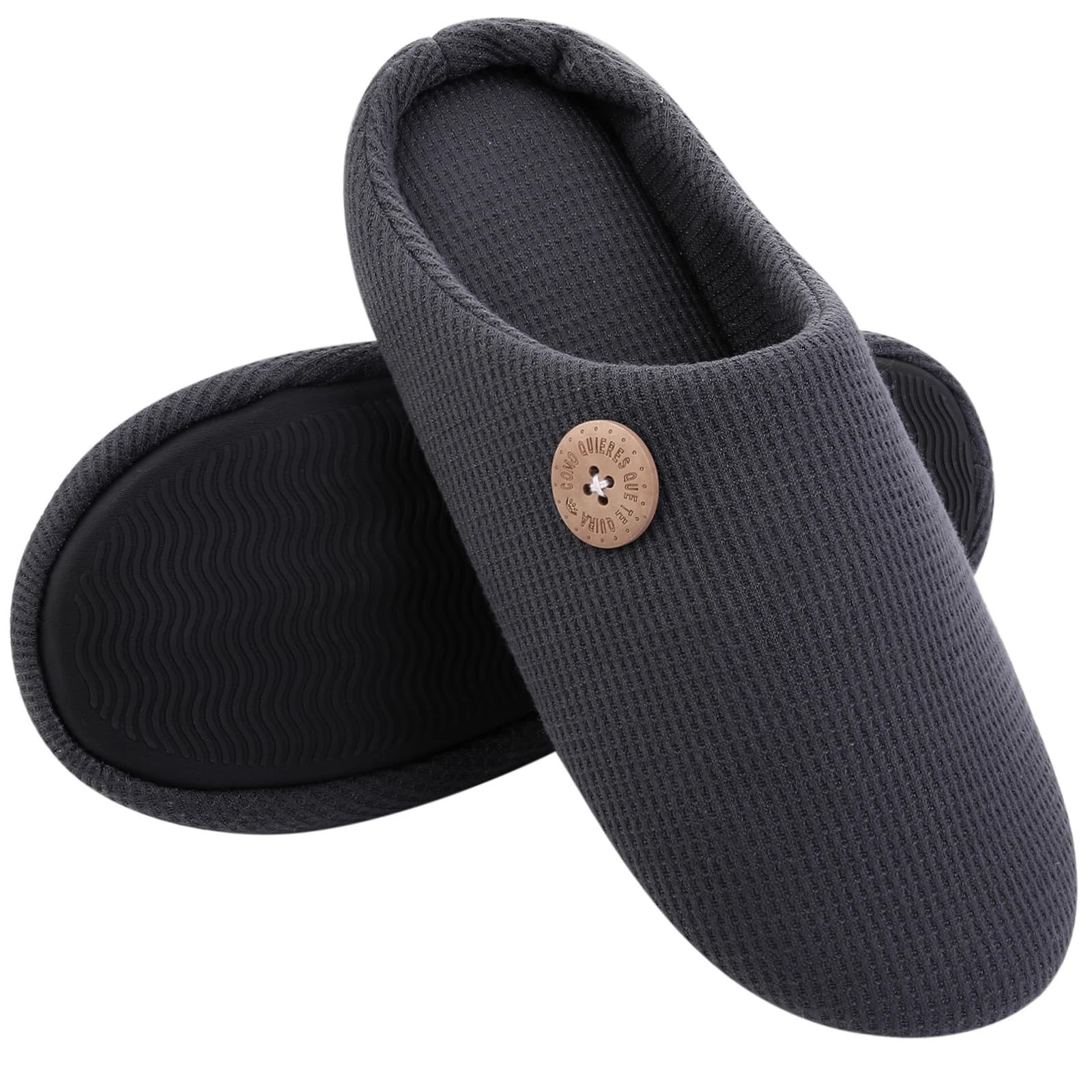 Pantofole Uomo Pantofole in cotone caldo for donna Uomo morbide slip-on da interno for coppia Scivoli muti for la casa