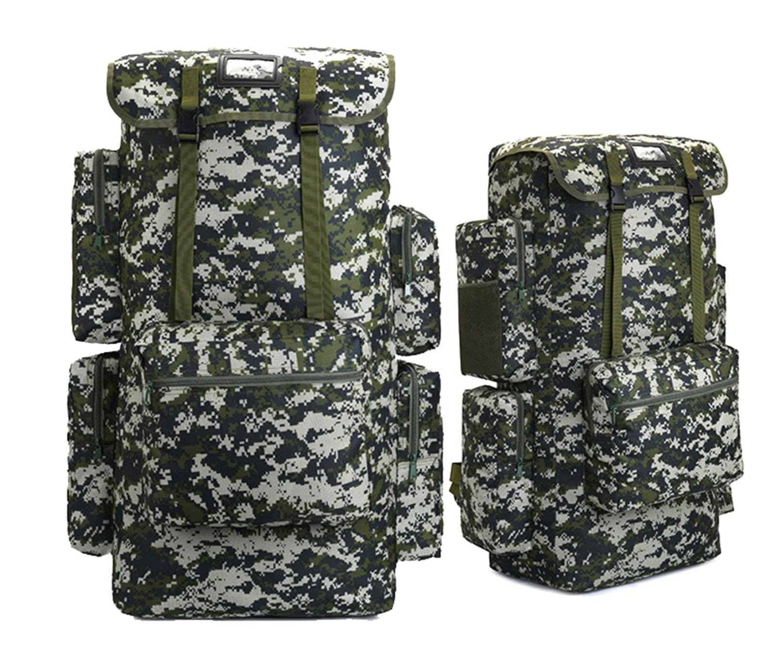 Camping Rucksack Grosser Rucksack Militärrucksack Für Outdoor Fur Camouflage Notfallrucksack Wasserdicht Survival Gefüllt Fluchtrucksack Notfall Backpack 130L Großer Rucksack