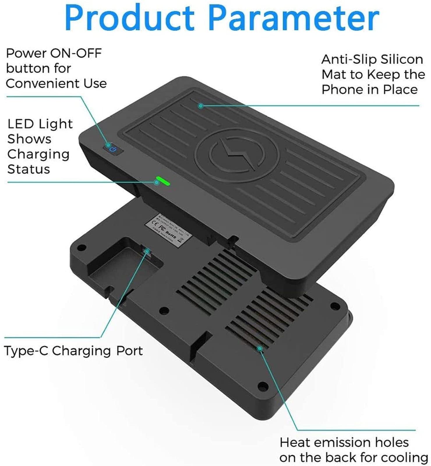 Bezprzewodowa ładowarka samochodowa kompatybilna z 3 serii G20 2019-2021 panel akcesoriów do konsoli środkowej płyta ładująca telefon komórkowy 10W Qi Quick Charge Pad