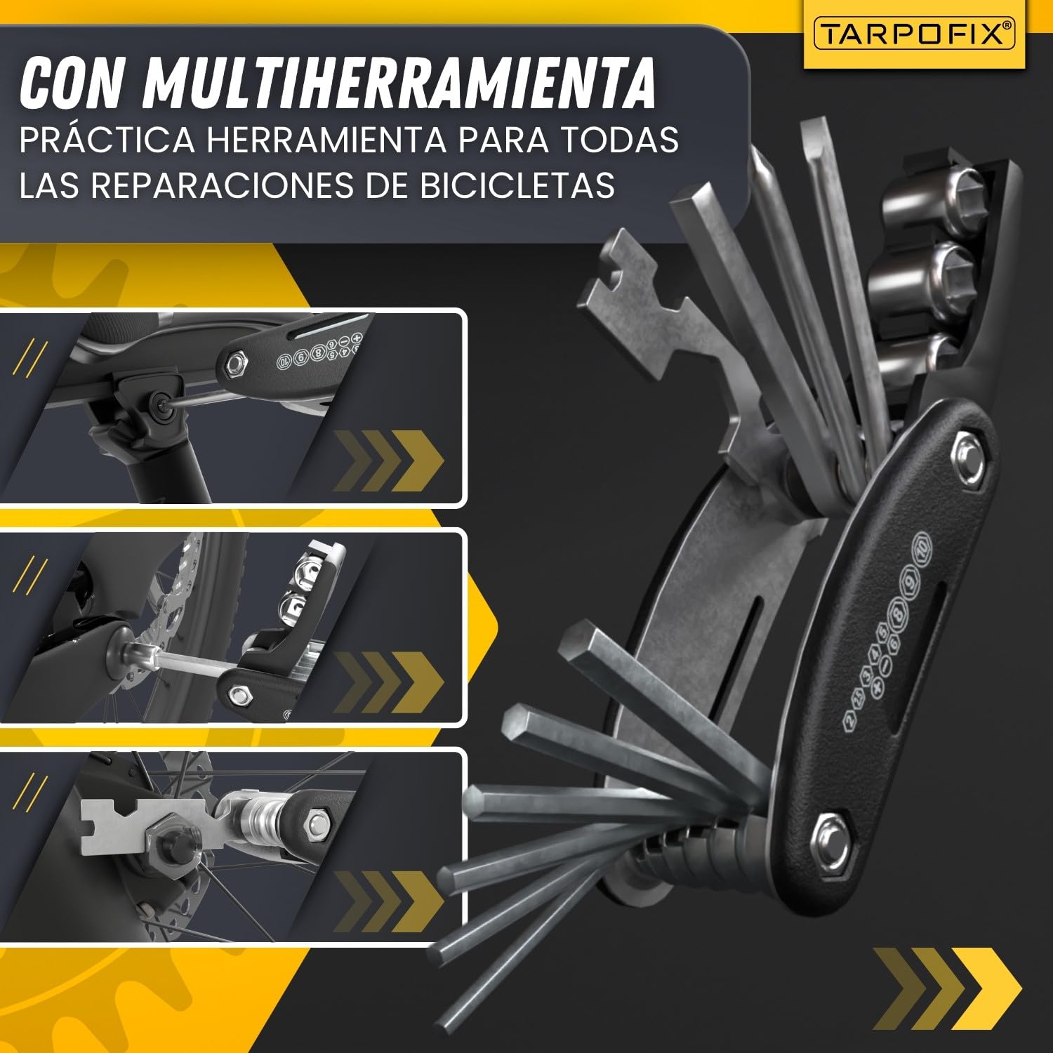 Tarpofix® Soporte Taller Bicicleta Profesional Hasta 50kg | Soporte Reparación Bicicleta | Soporte Para Bicicleta Y E-Bike | Soporte Bici Robusto Para Mantenimiento Y Reparación