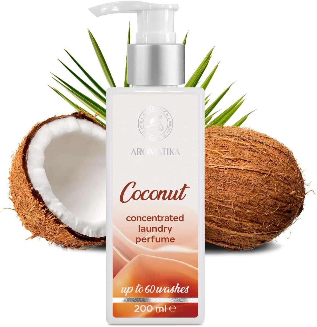 Concentrated Laundry Perfume Coconut 200ml - Liquid Perfume Laundry - Linen Freshener - Laundry Scent Booster - Washing Fragrance - Exotic and Long Lasting Scent - Cotton Perfume