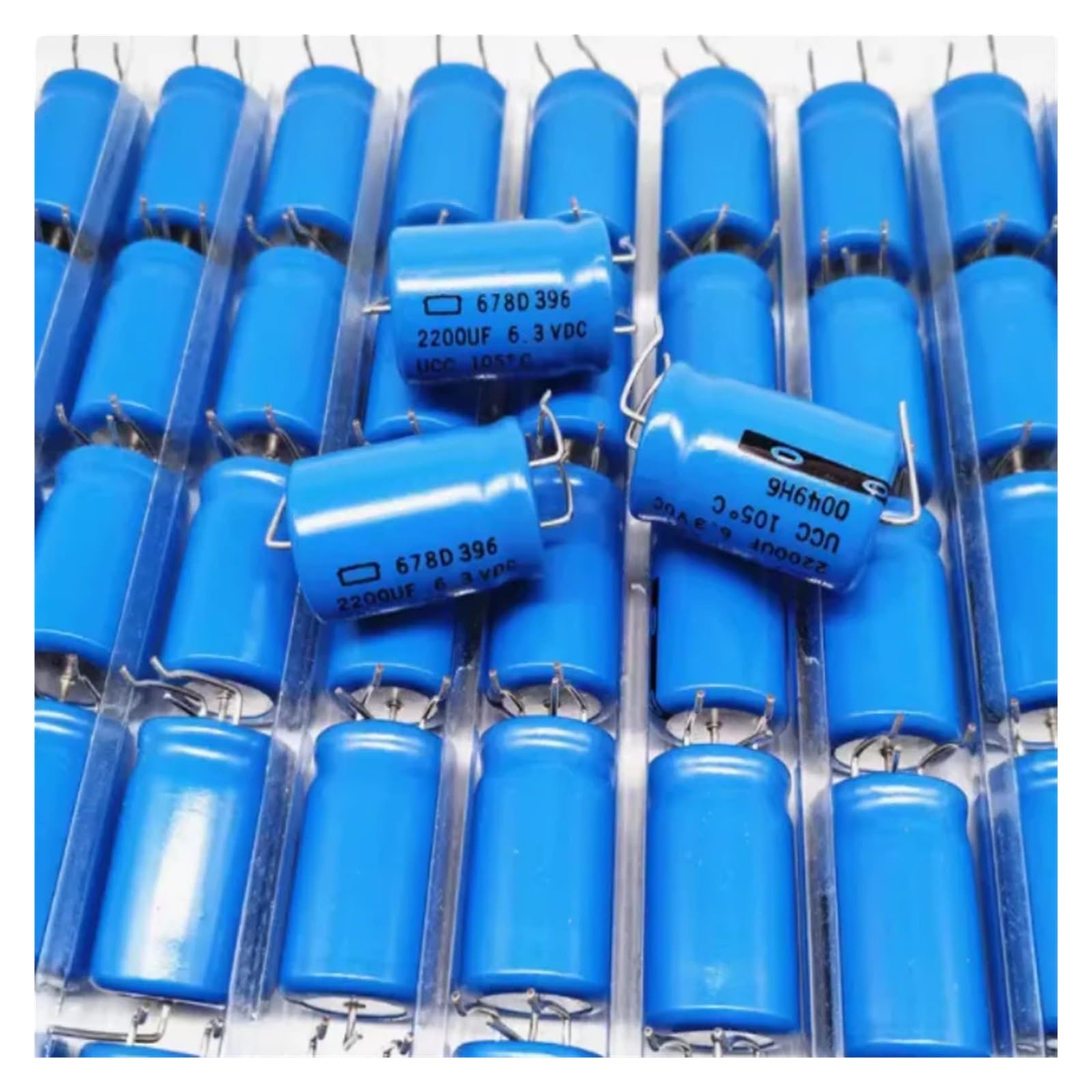 BALYDLUL 10pcs 6.3V 2200UF 15.5x25mm electrolytic capacitor